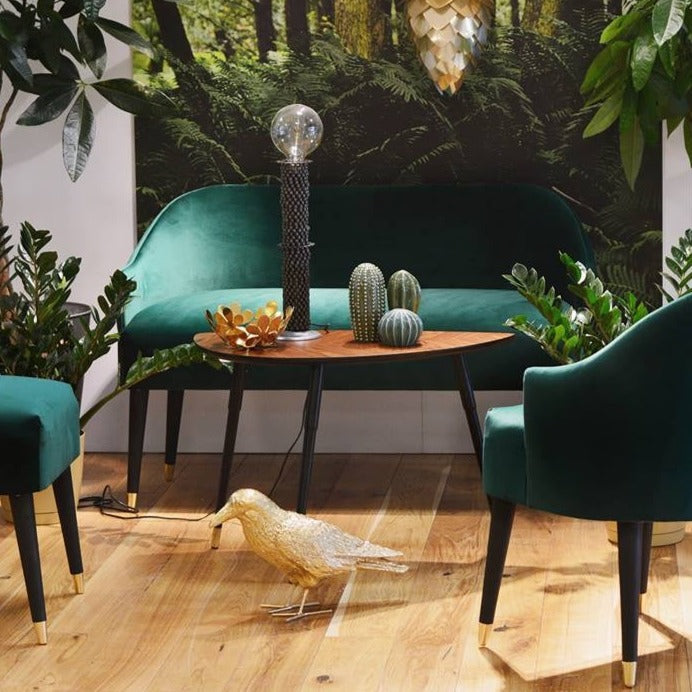 Cocktail chair EMI VELVET green, Happy Barok, Eye on Design