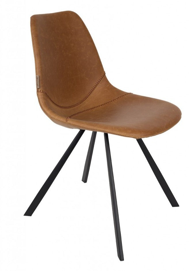 FRANKY chair eco leather brown, Dutchbone, Eye on Design