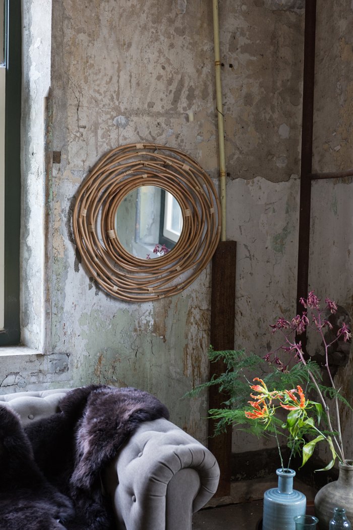 KUBU rattan mirror, Dutchbone, Eye on Design