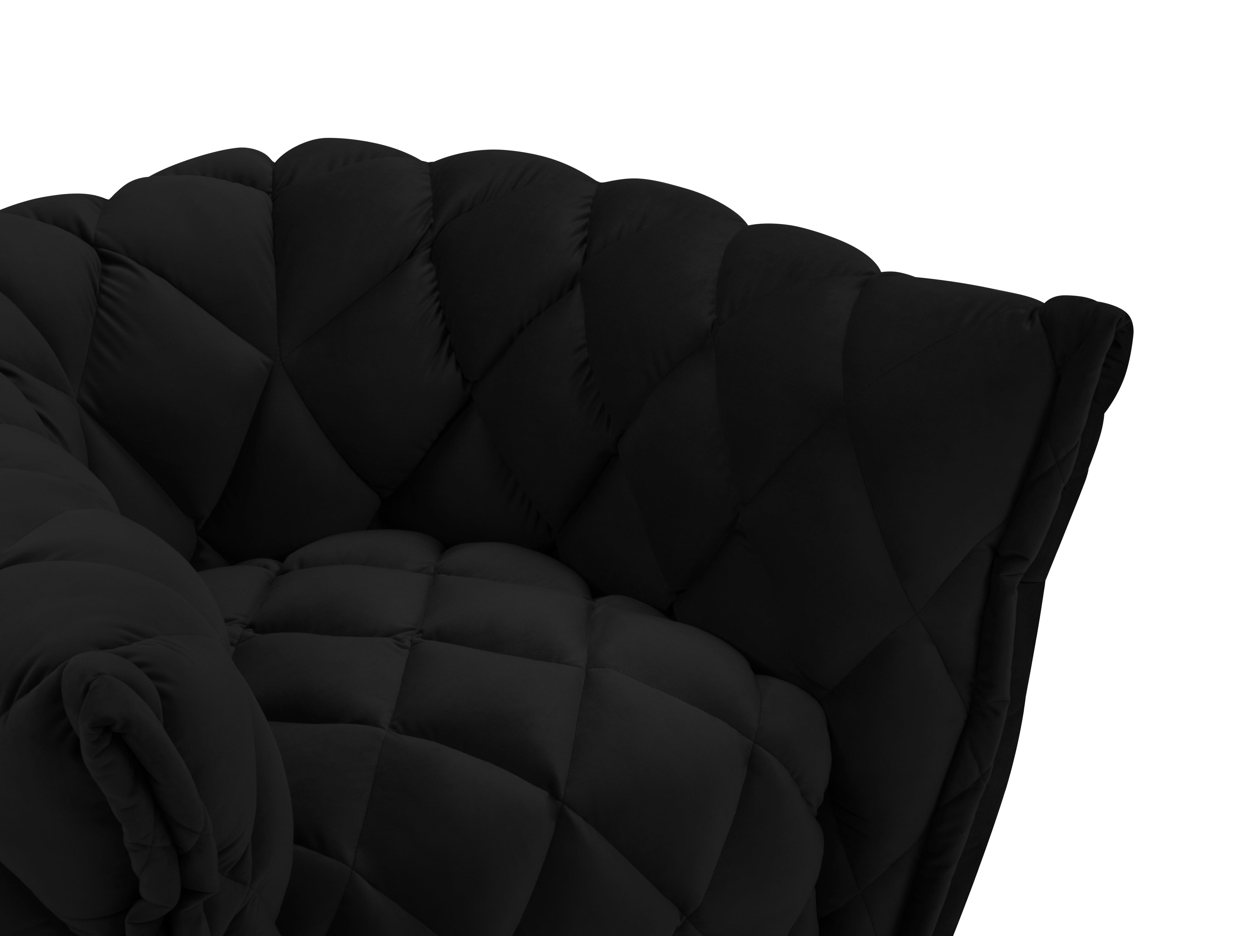 Velvet armchair FLANDRIN black