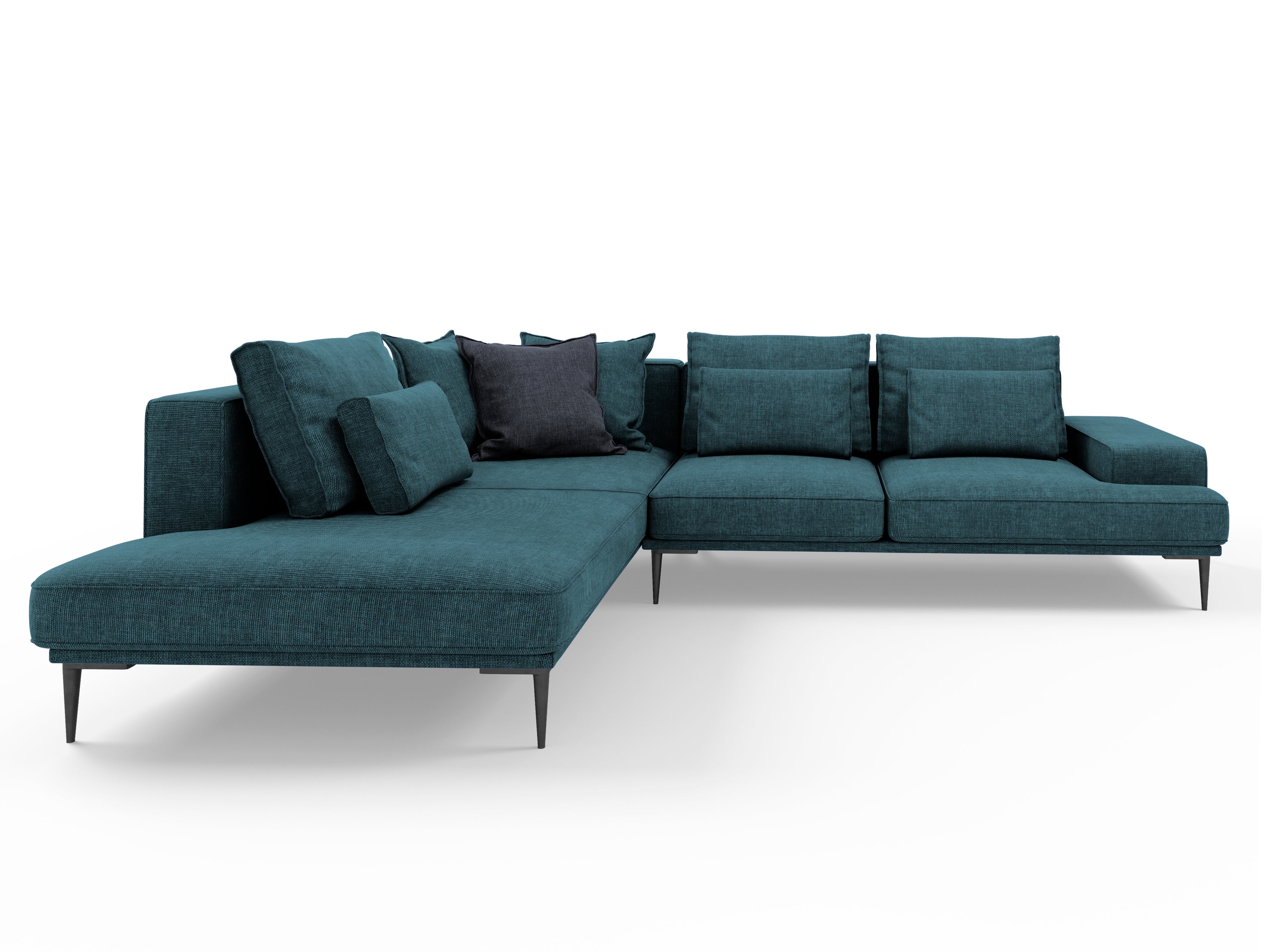 Turquoise corner sofa LIEGE