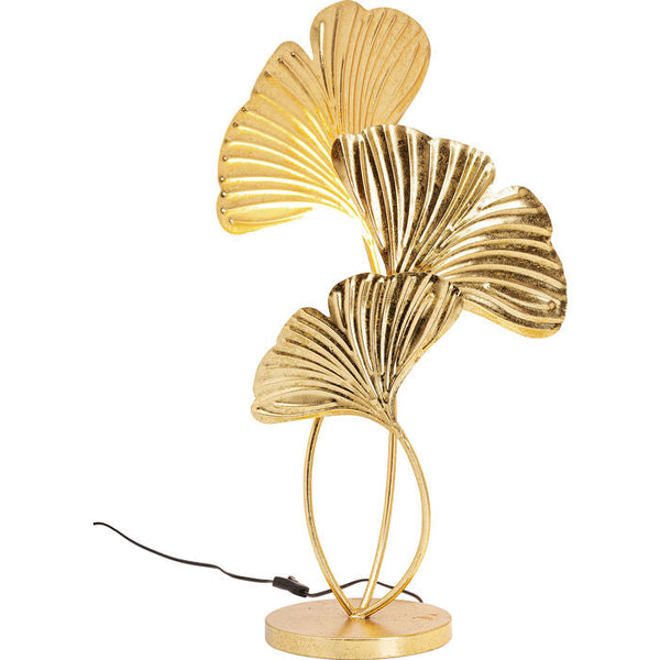 Whether in a modern living room or in a retro bedroom - this table lamp brings a slight elegance to the interior. The golden color gives it, despite the large size, lightness and the shape referring to natural leaves will fit into any room. Made of steel. Thanks to a height of up to 76 cm, it will emphasize the advantages of every place, making it even more cozy. The screen source of light makes the glow dispersed.