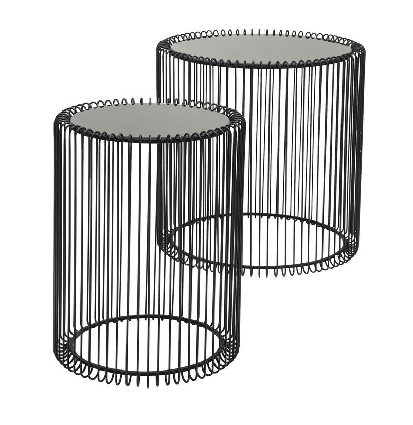 WIRE side table set black