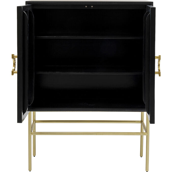 ELECTRO bookcase black with gold details
