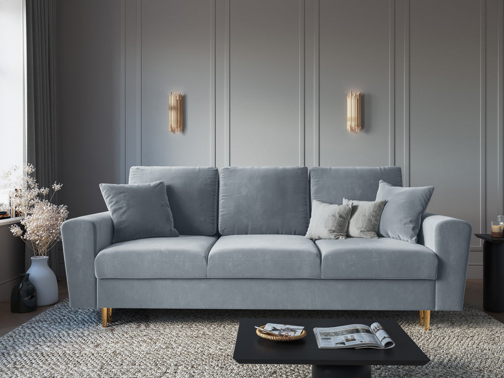 light -blue glamor -style sofa