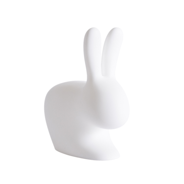 Rabbit XS is a wireless lamp designed by Stefano Giovannoni. It has a battery, LED light and 16 different, replaceable RGB colors. A symbol of love and fertility, this toddler will bring you happiness!