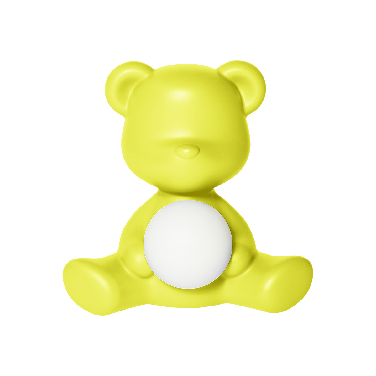 The teddy bear, the emotional object of Par Excellence, was again interpreted by Stefano Giovannoni for Qeeboo and becomes a table lamp. The new pop icon, delicate and fun at the same time was designed in two versions, Boy & Girl. Teddy Girl, more shy and delicate, brings out the female soul of the famous stuffed animal, covering a small backlit ball.