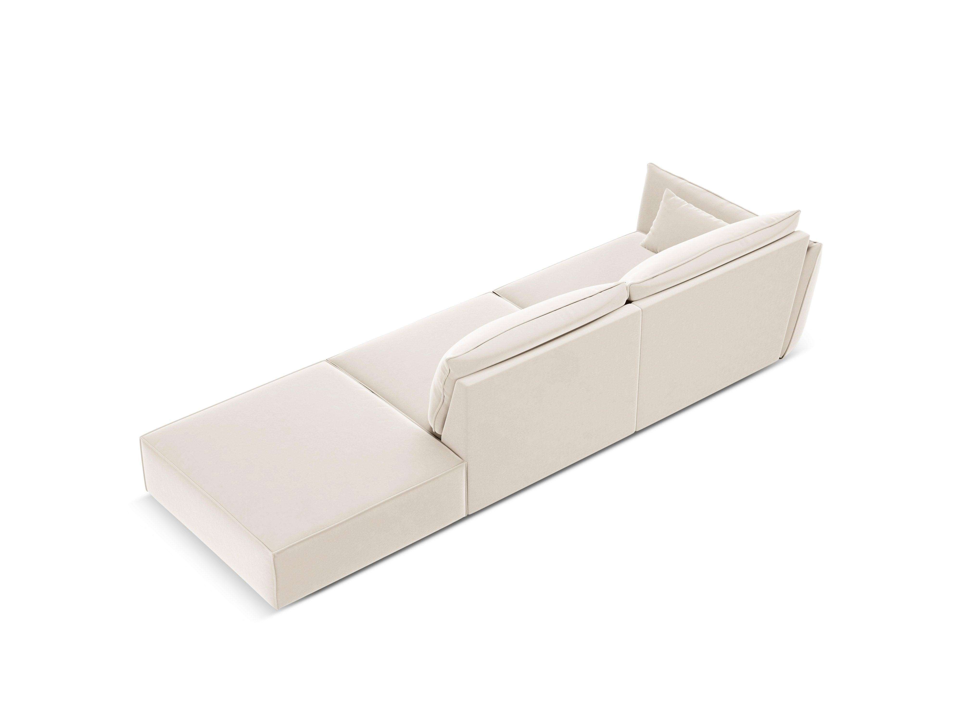 Right Velvet Sofa, "Vanda", 4 Seats, 286x100x85
Made in Europe, Mazzini Sofas, Eye on Design