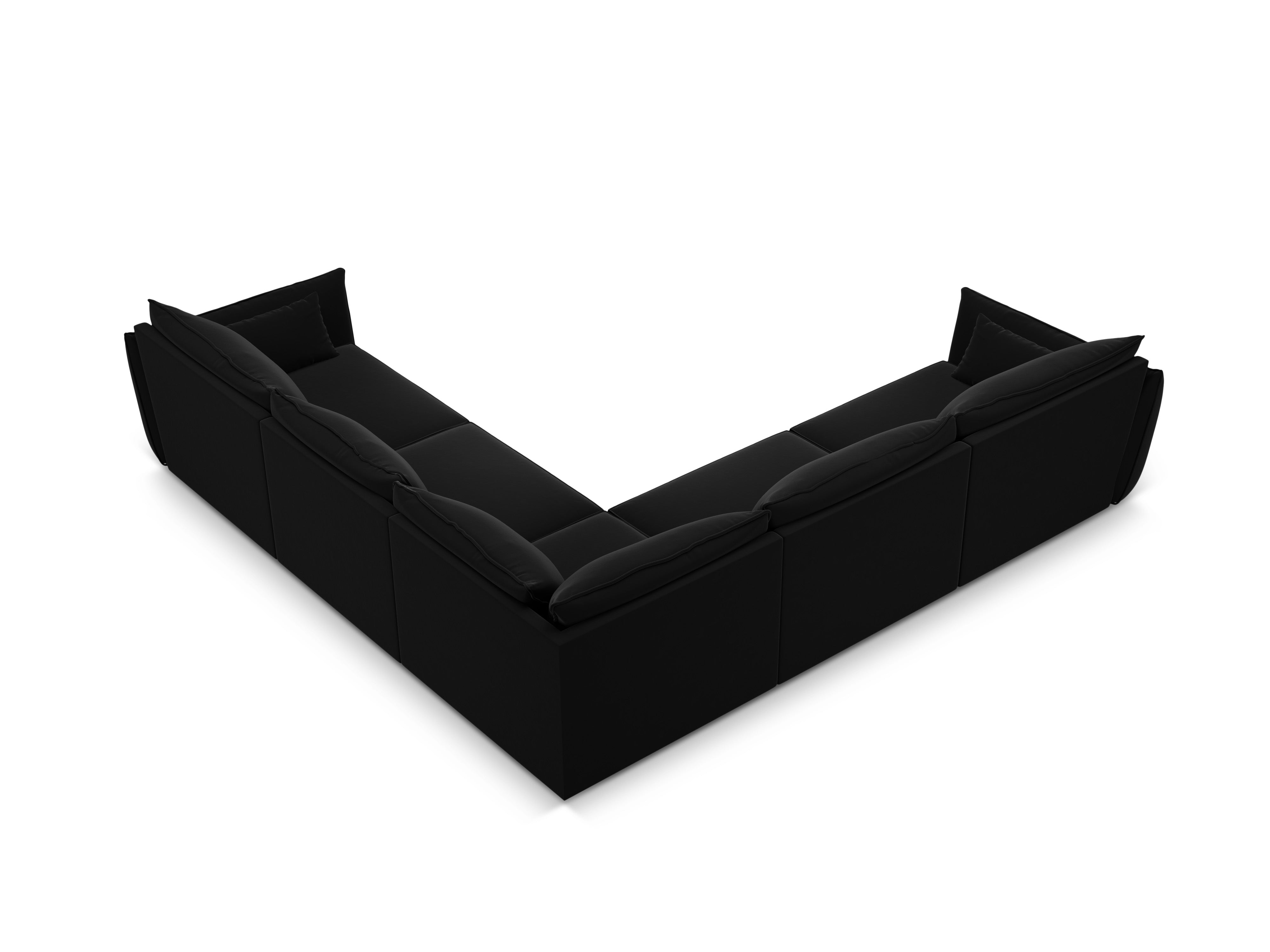Velvet Symmetrical Corner Sofa, "Vanda", 7 Seats, 286x286x85
Made in Europe, Mazzini Sofas, Eye on Design