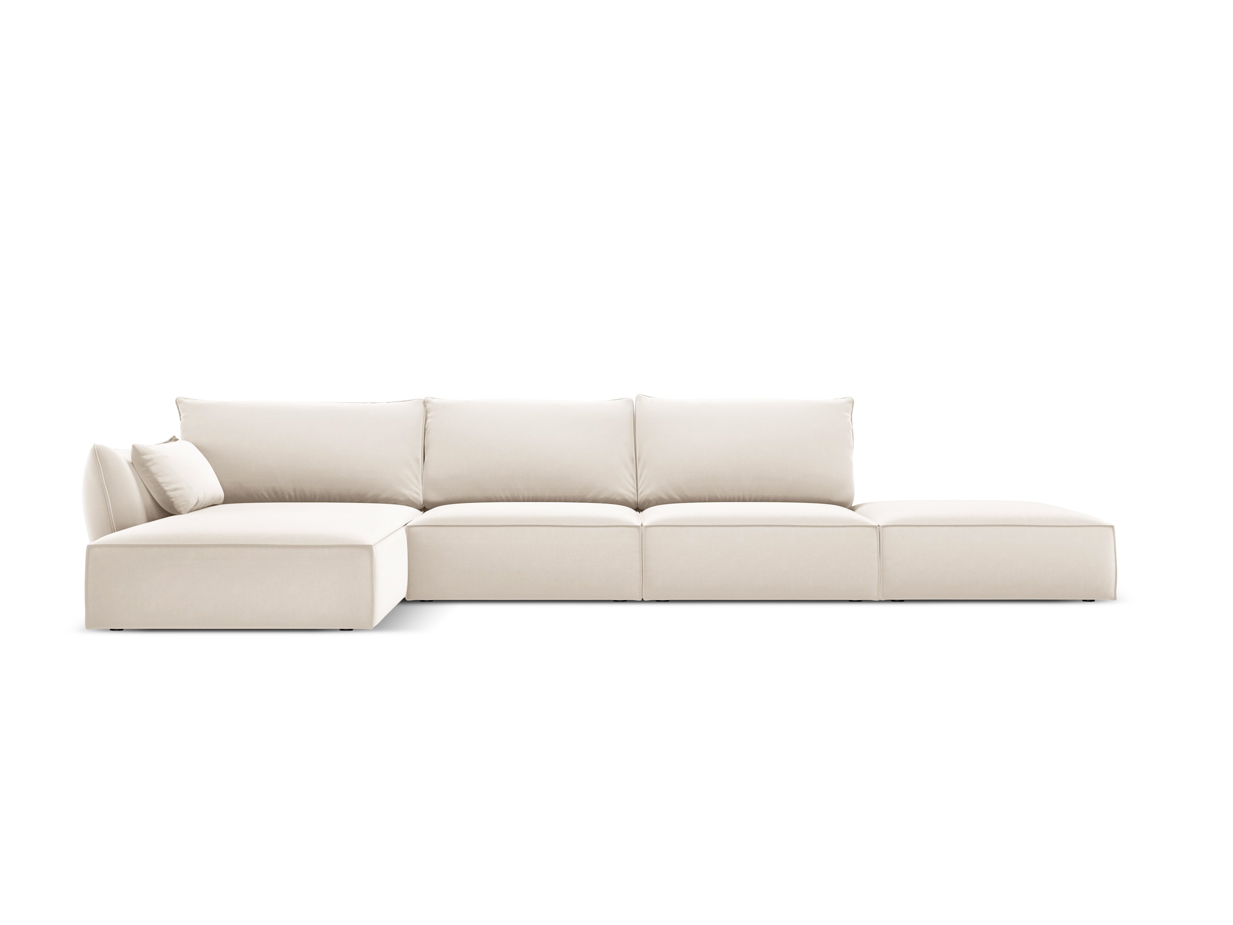 Velvet Left Corner Sofa, "Vanda", 5 Seats, 386x166x85
Made in Europe, Mazzini Sofas, Eye on Design