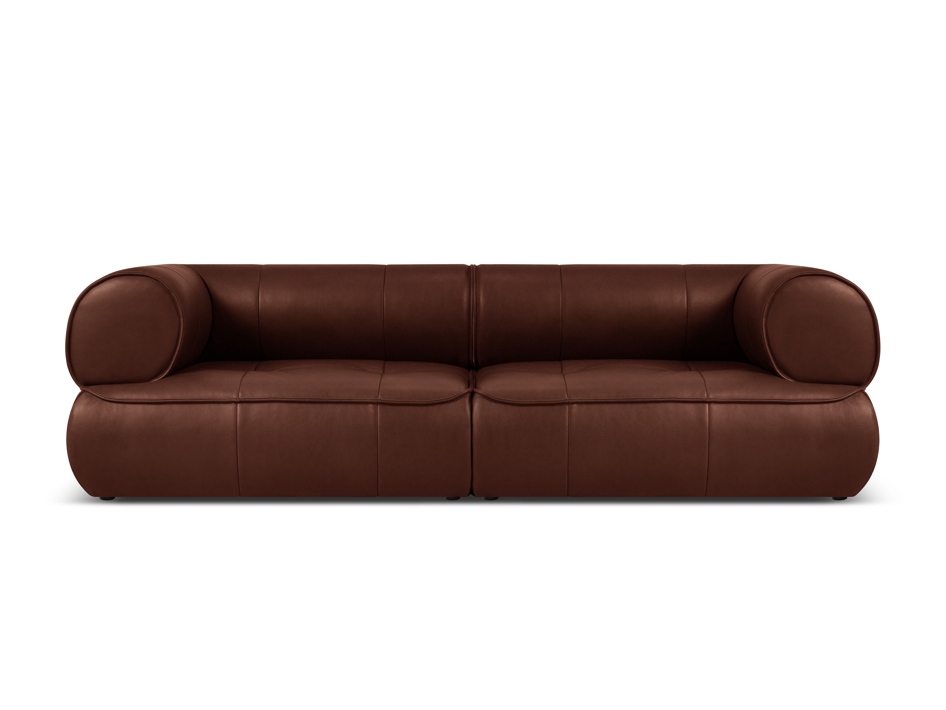 Sofa skórzana 3-osobowa LILY brązowy, Maison Heritage, Eye on Design