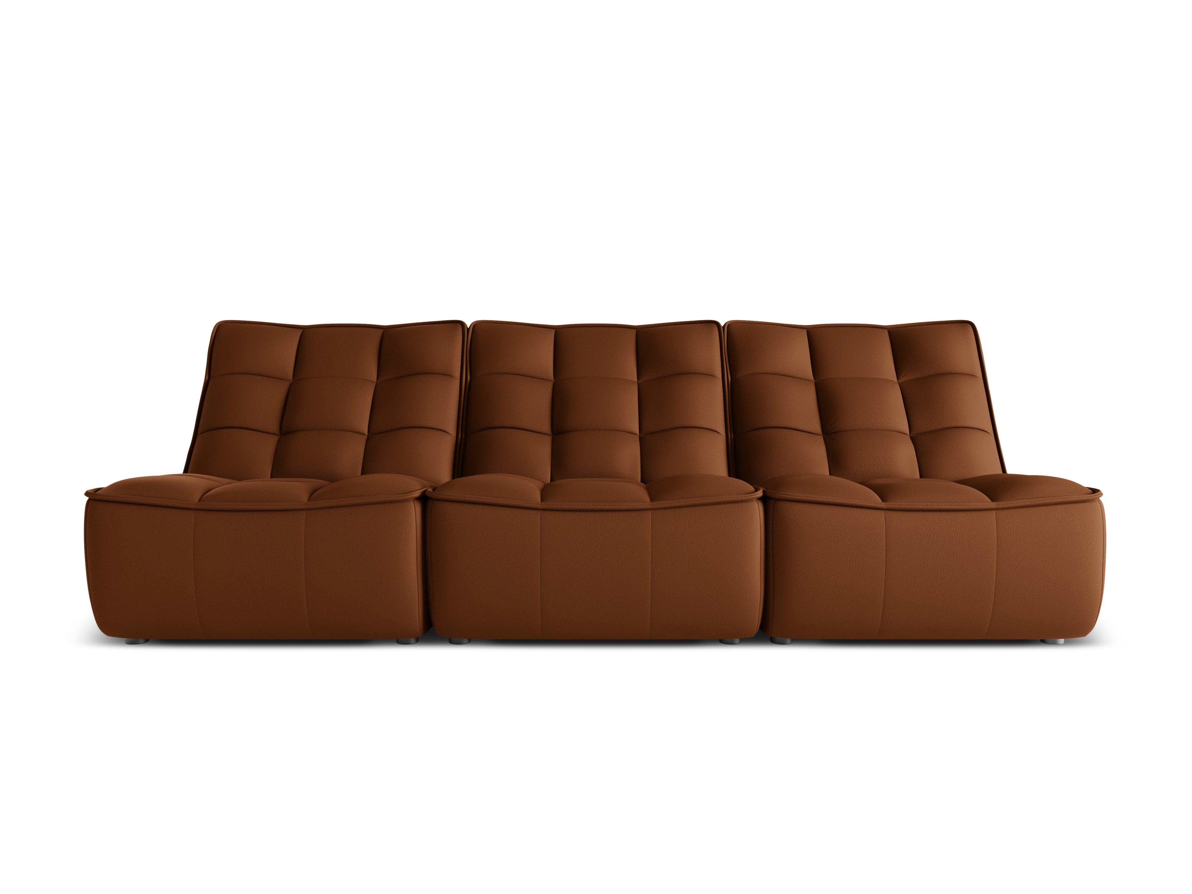Sofa skórzana 3-osobowa MONI brązowy, Maison Heritage, Eye on Design