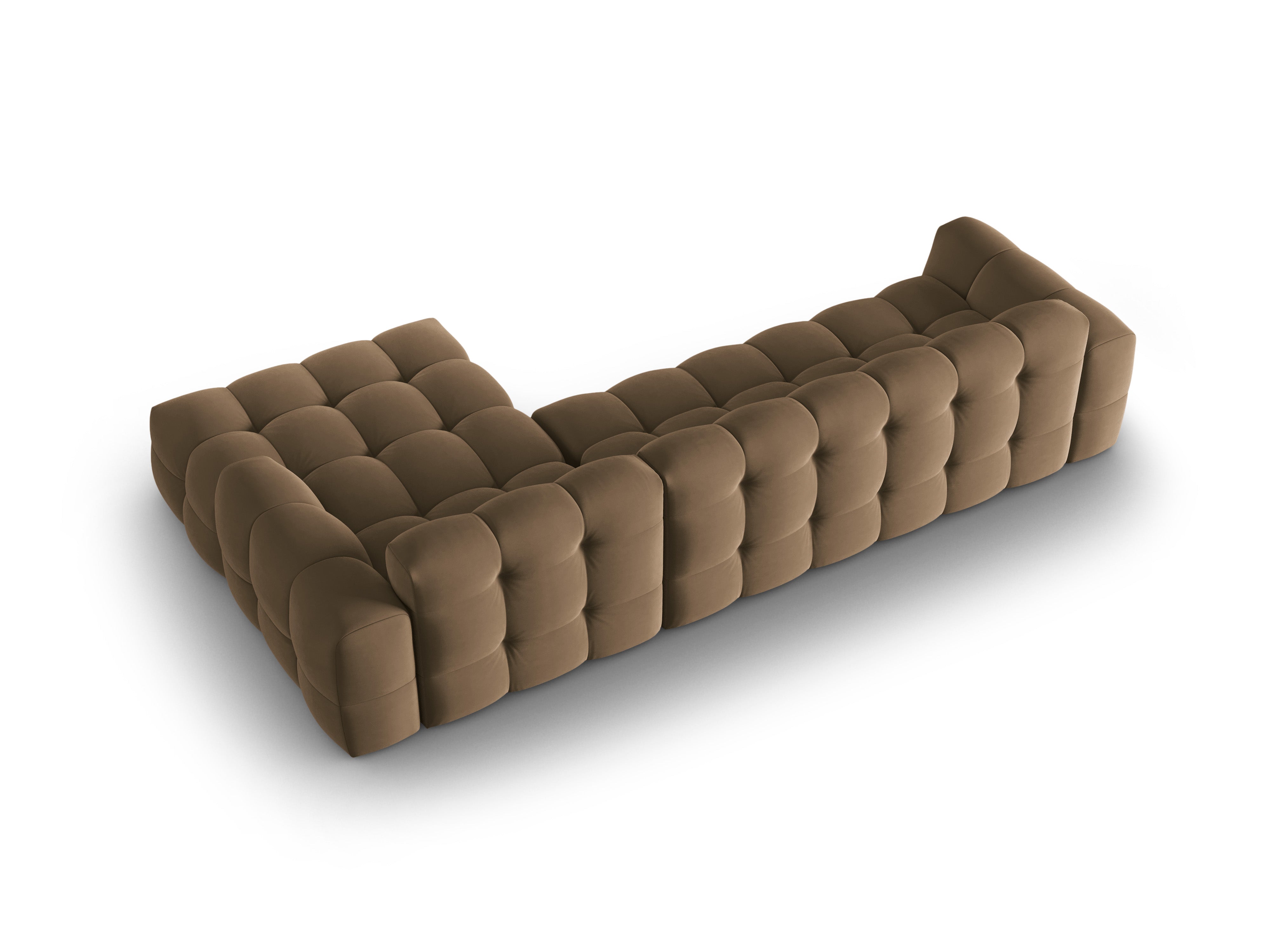 Velvet Right Corner Sofa, "Nino", 4 Seats, 320x170x68
Made in Europe, Maison Heritage, Eye on Design