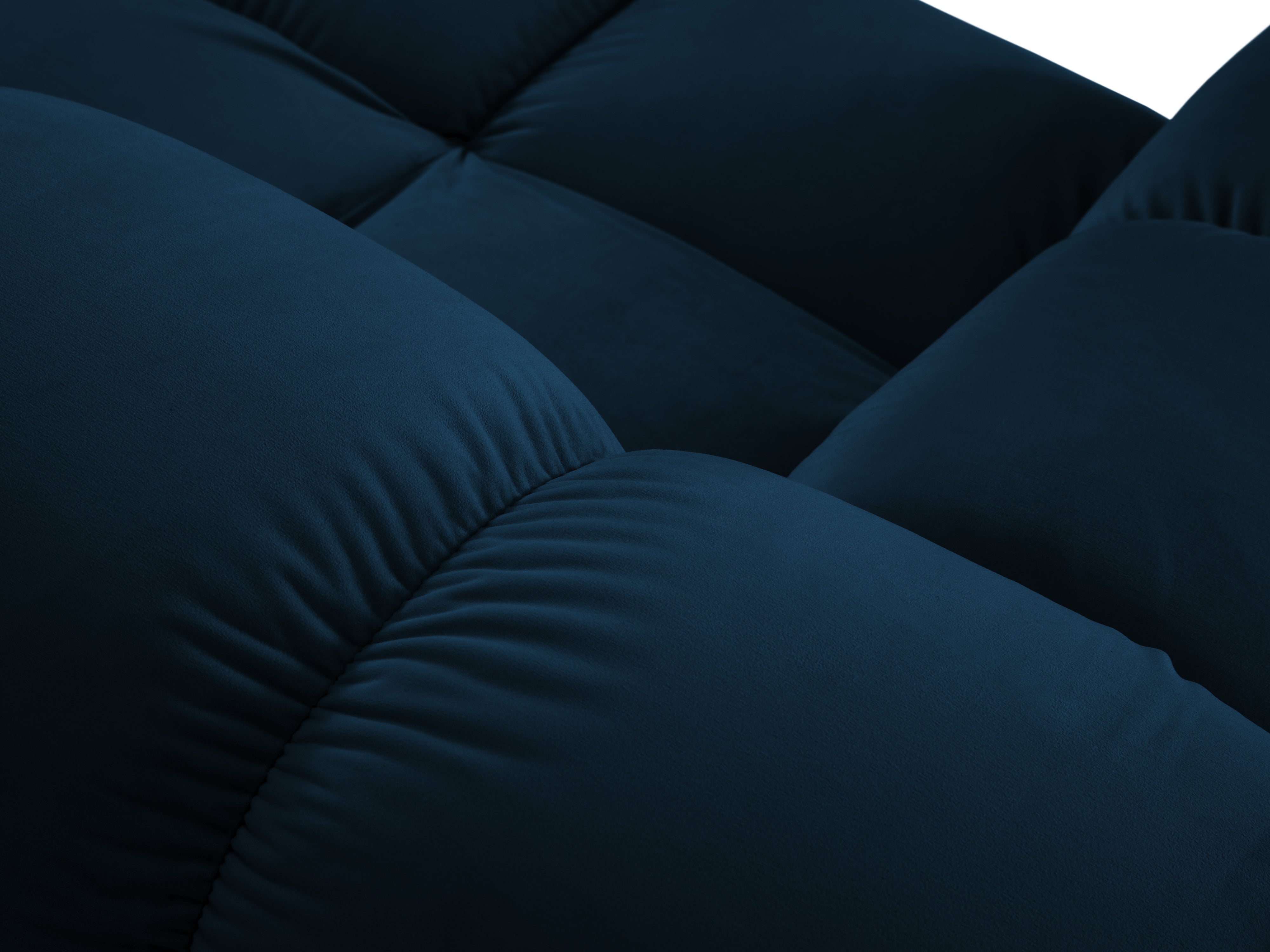 Modular sofa BELLIS - left-side module royal blue