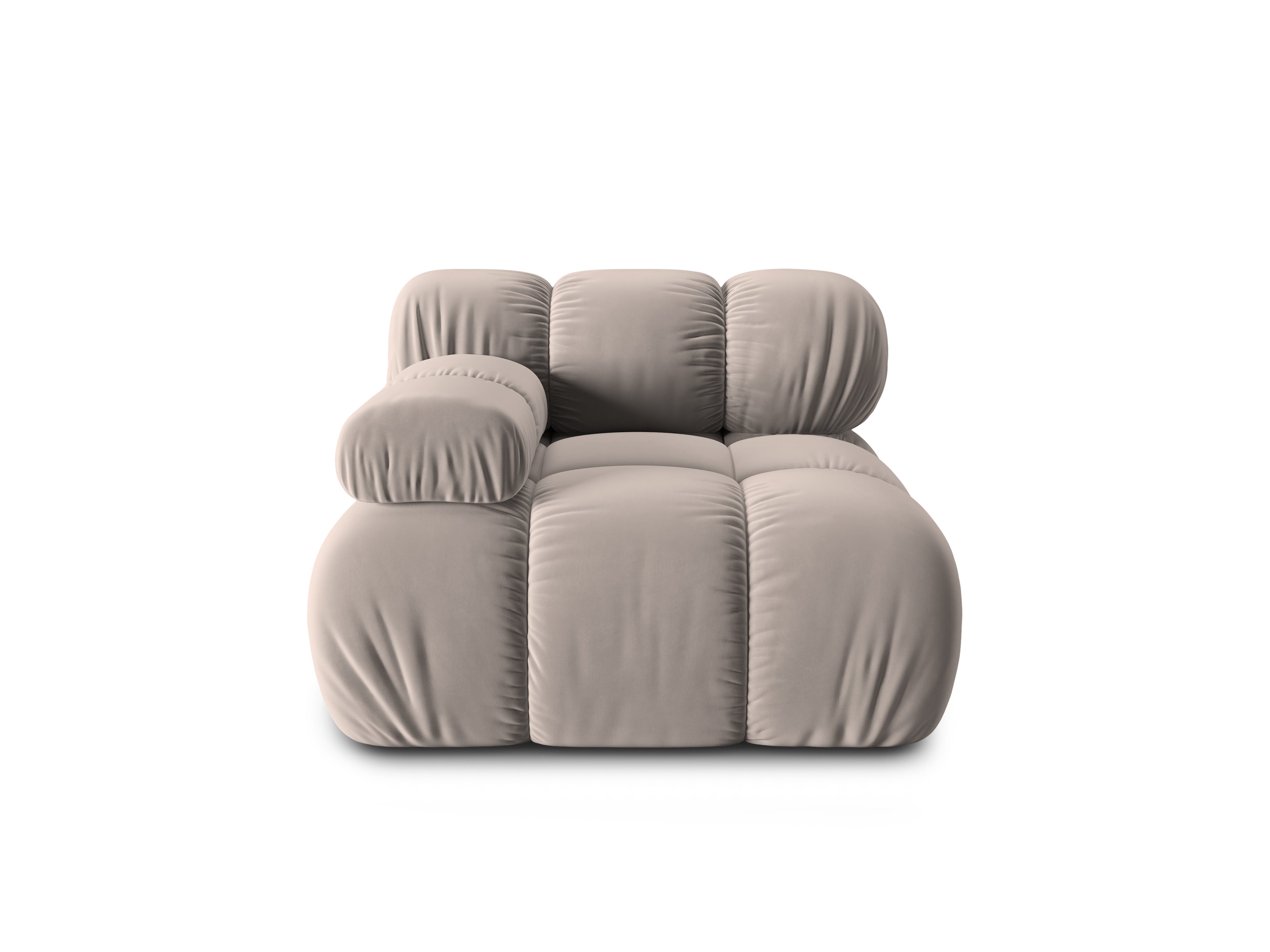 Modular sofa BELLIS - left-side module cappuccino