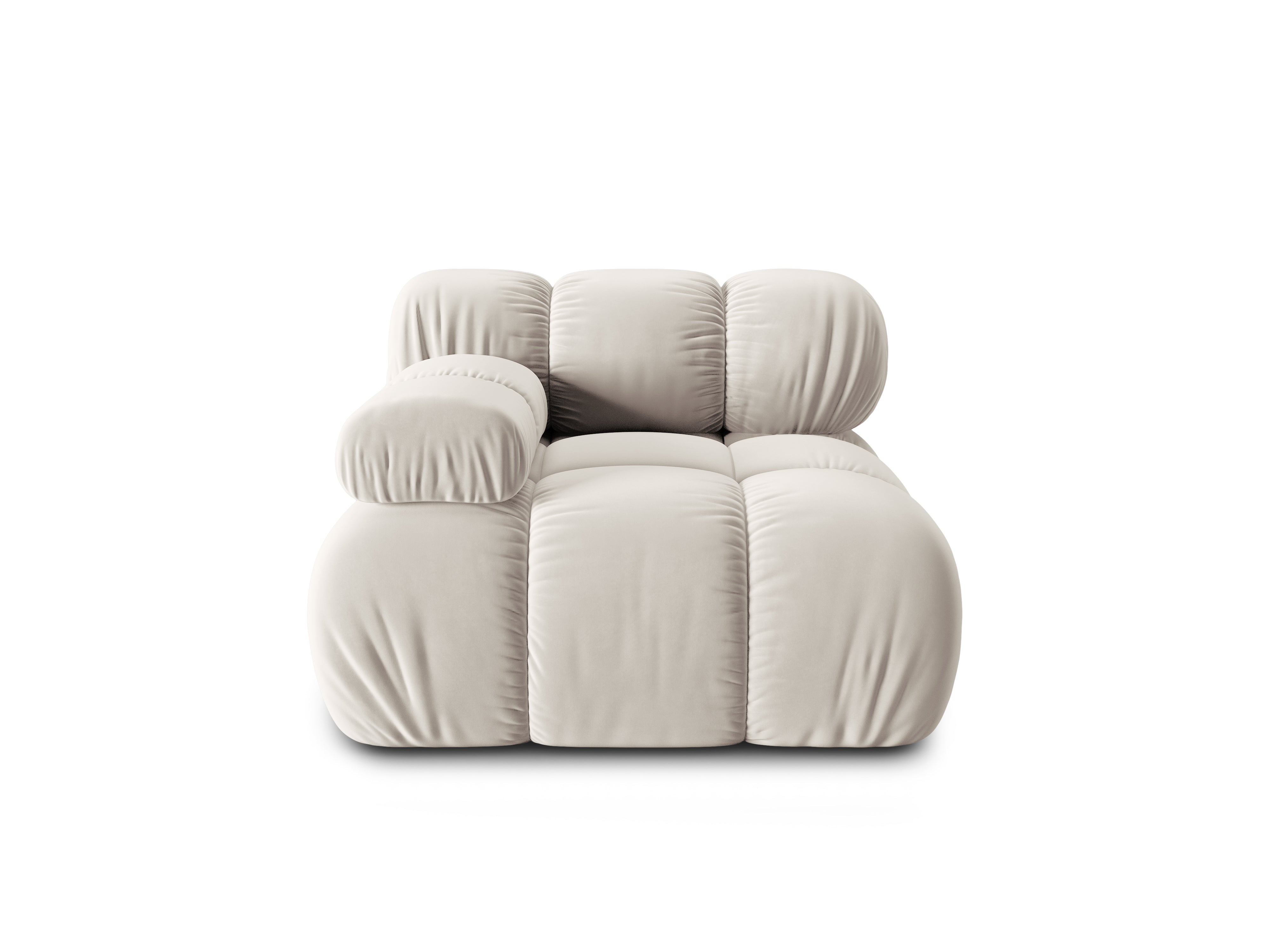Modular sofa BELLIS - left-side module light beige