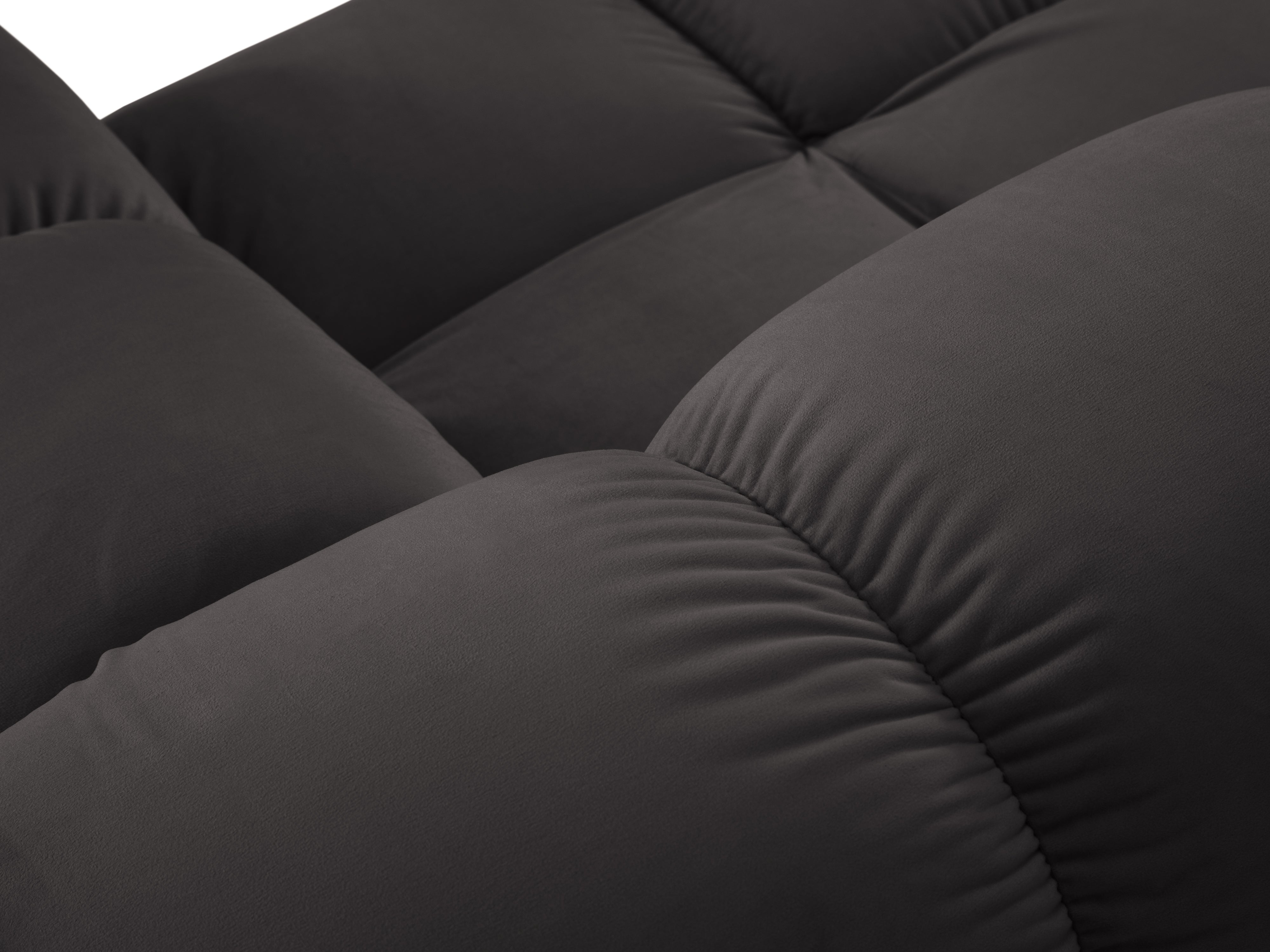 Modular sofa BELLIS - right-side module dark grey