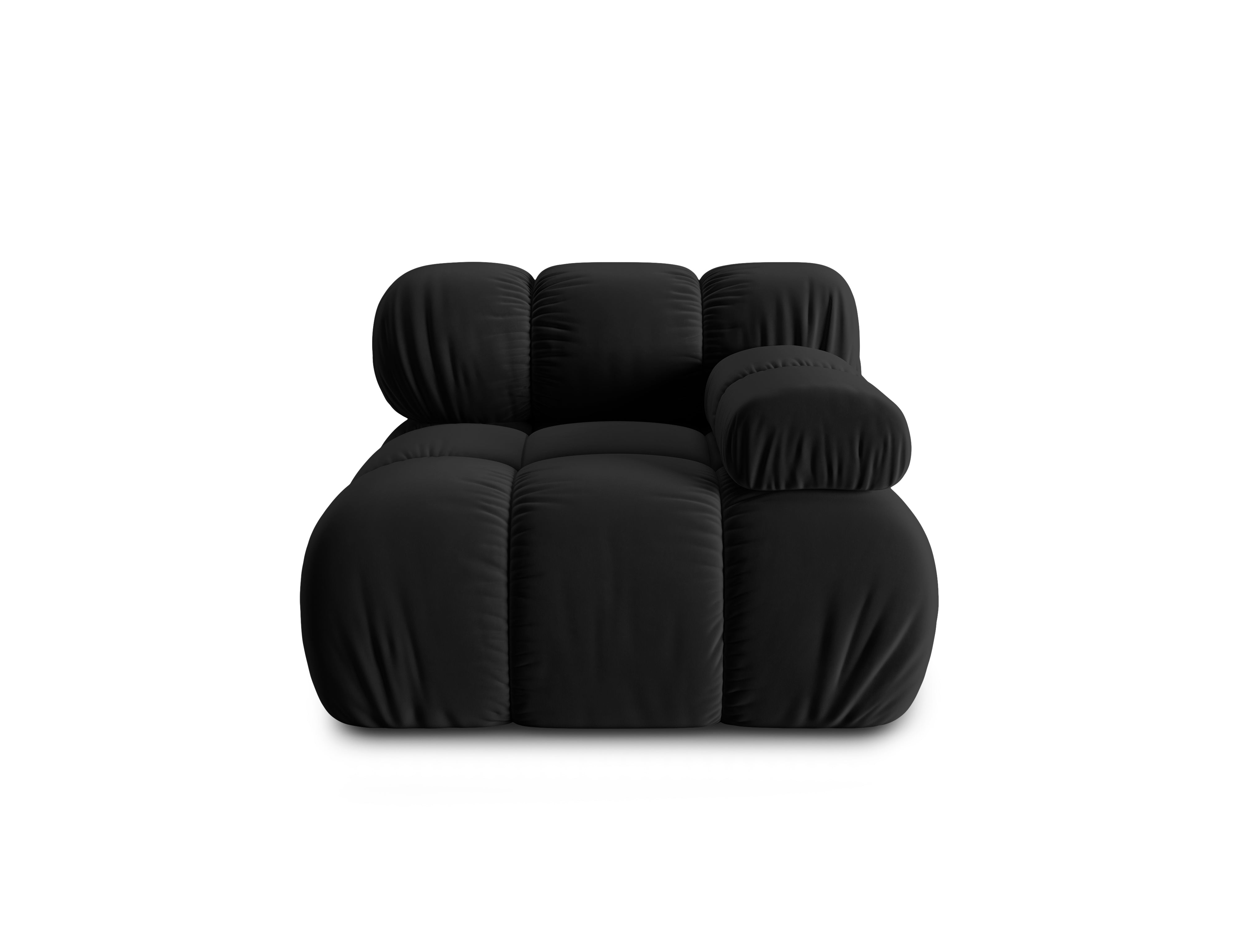 Modular sofa BELLIS - right-side module black