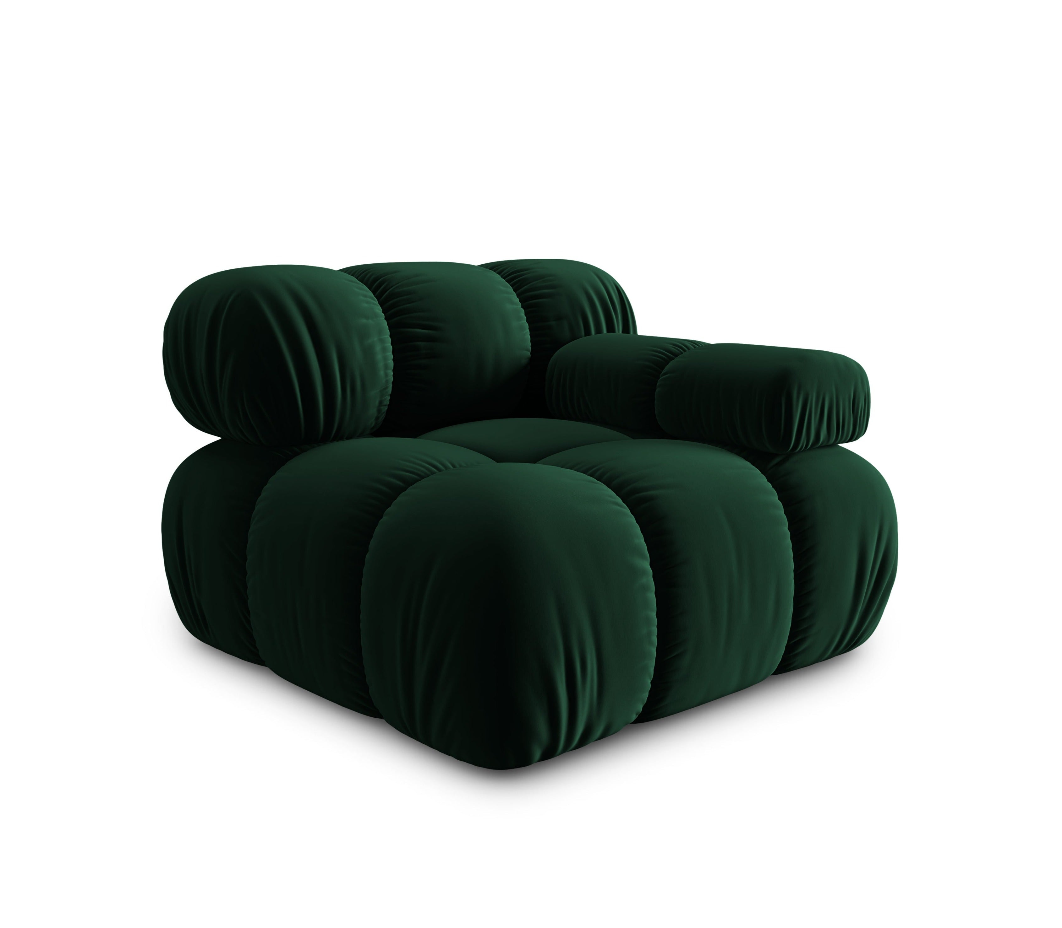 Modular sofa BELLIS - right-hand module bottle green, Micadoni, Eye on Design