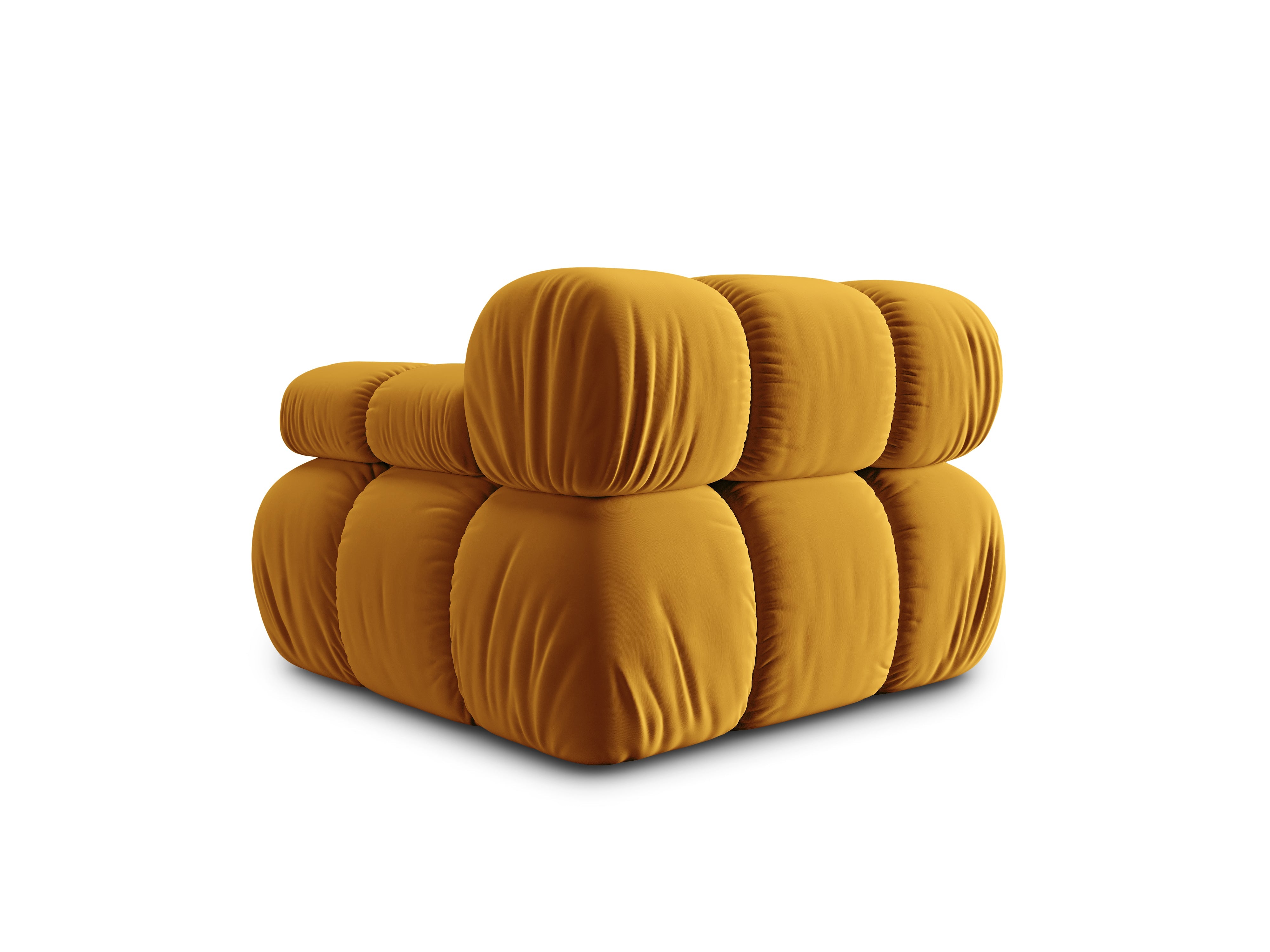Modular sofa BELLIS - right-side module mustard