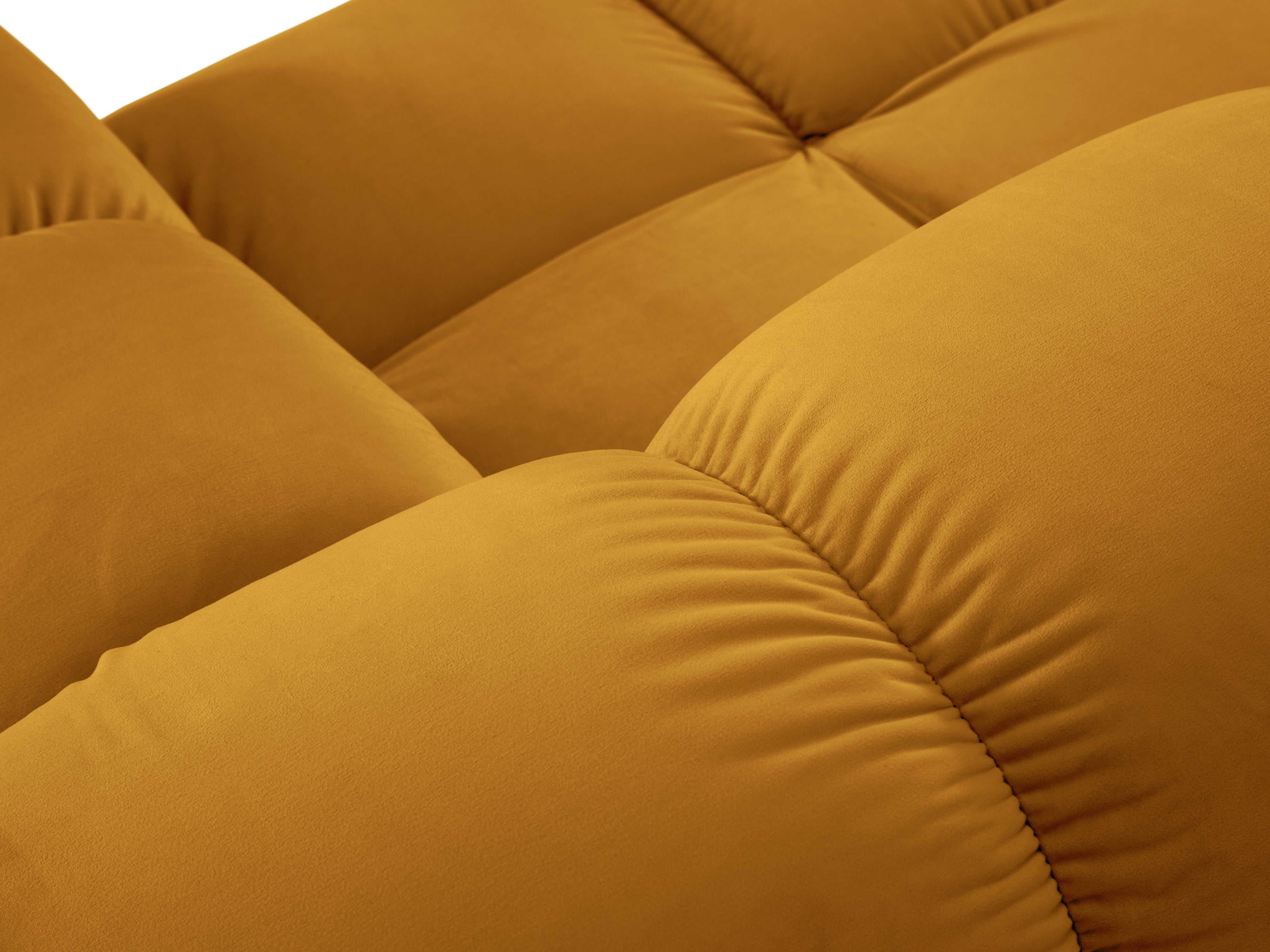 Modular sofa BELLIS - right-side module mustard