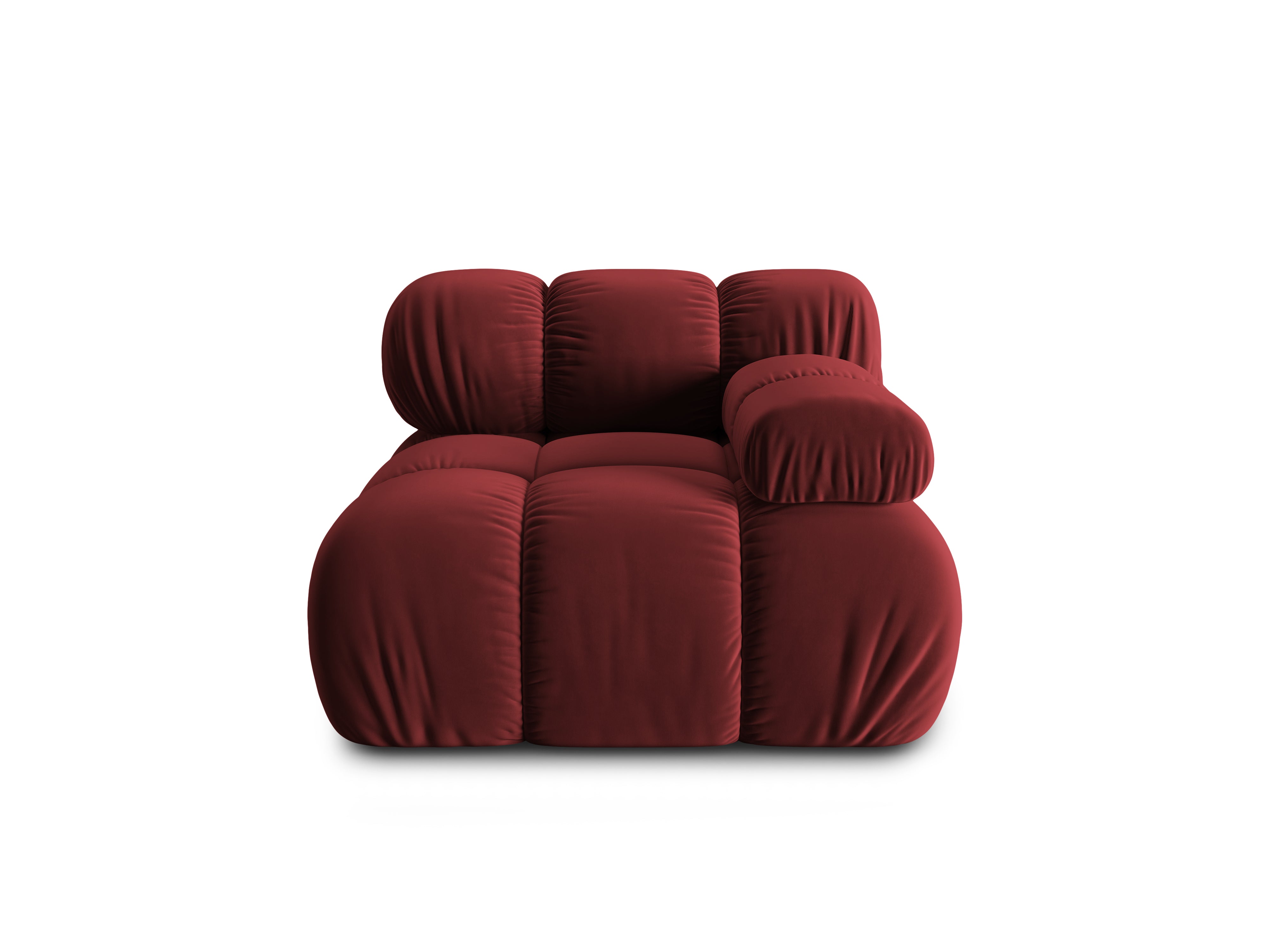 Modular sofa BELLIS - right-side module ruby