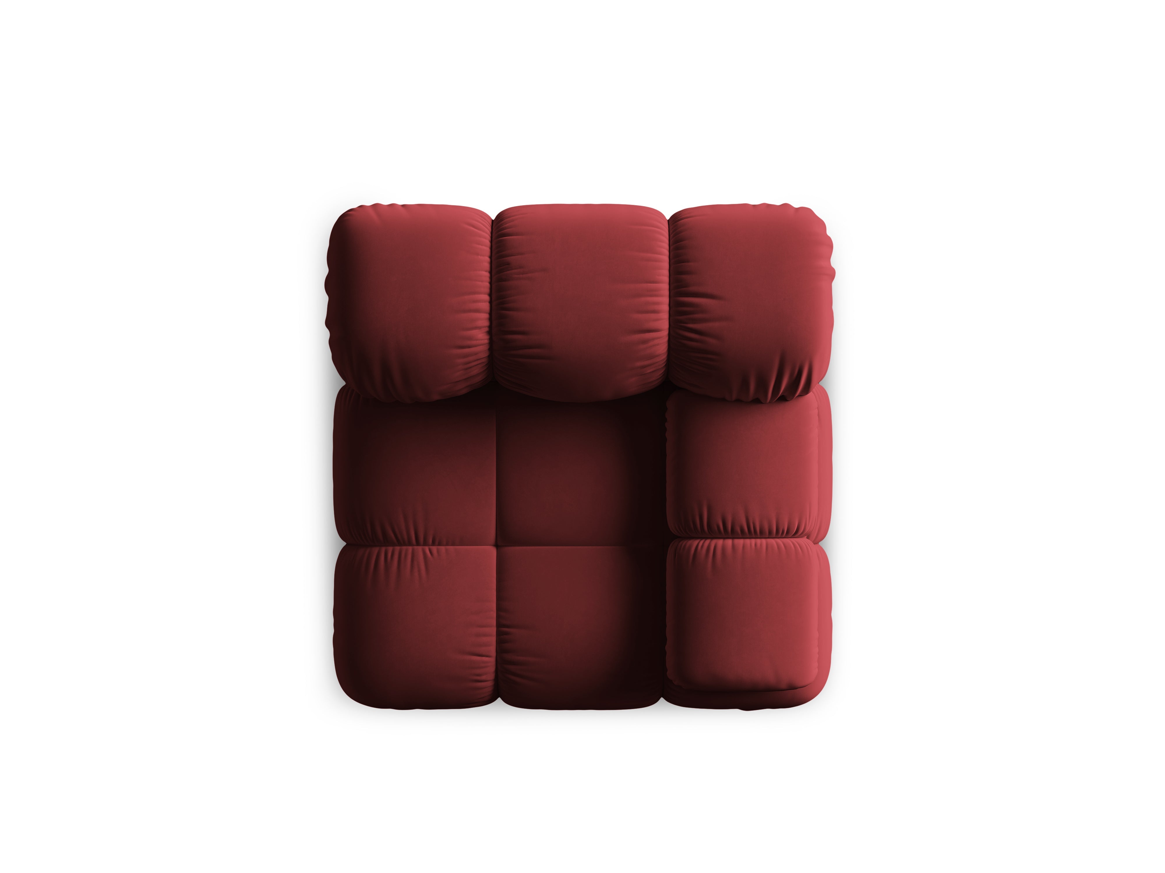Modular sofa BELLIS - right-side module ruby