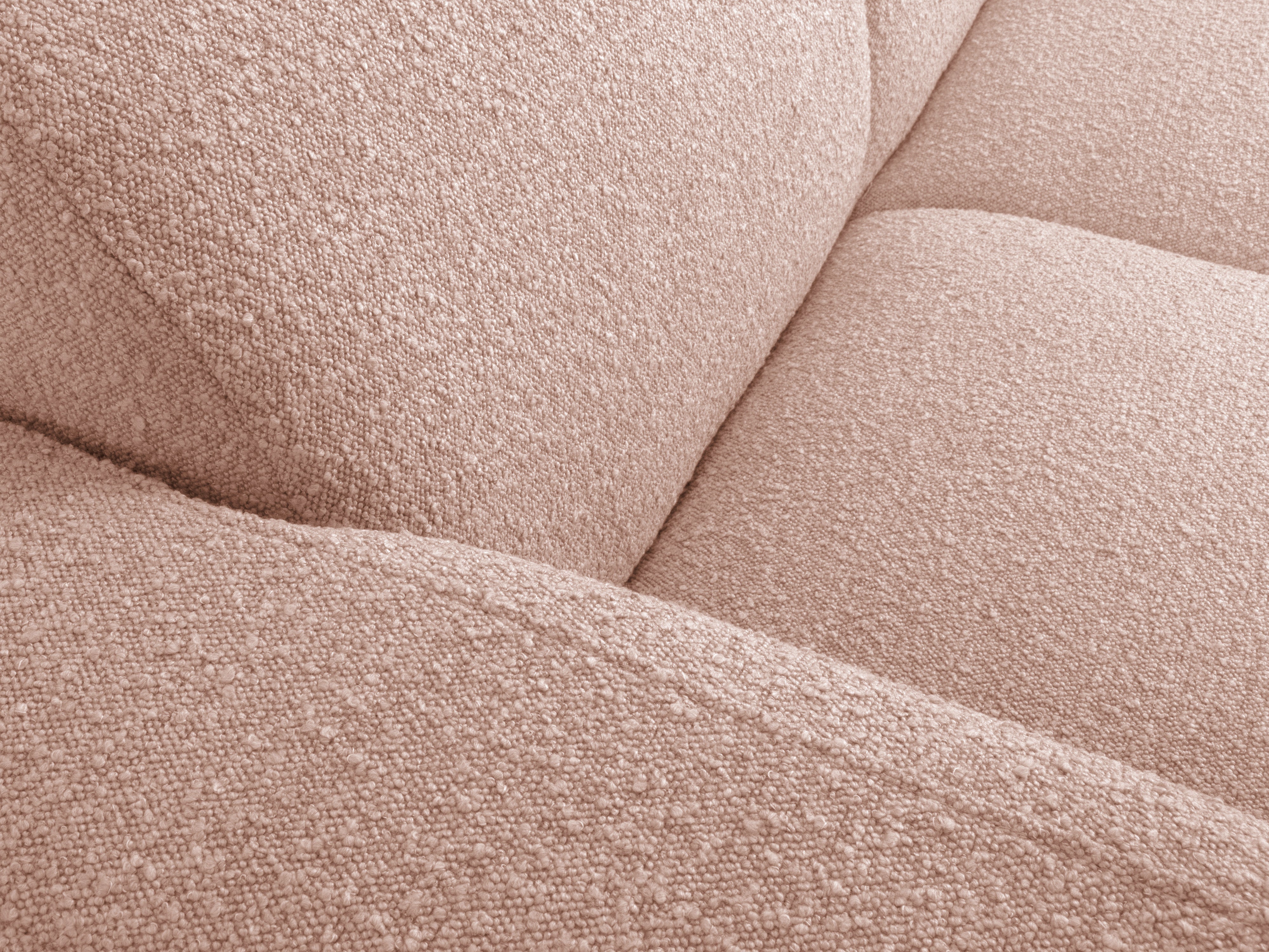 2-seater sofa boucle MOLINO powder pink
