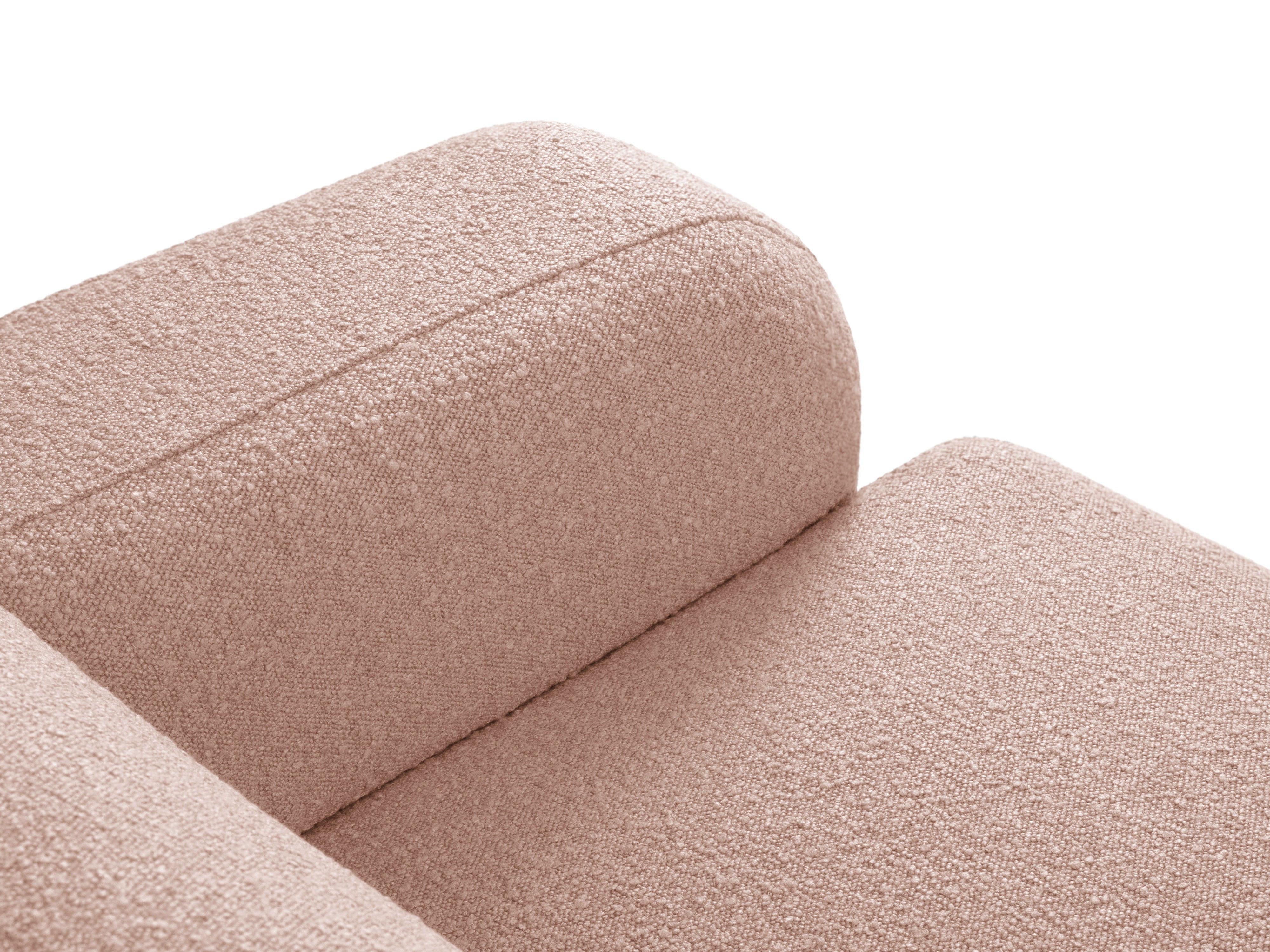 2-seater sofa boucle MOLINO powder pink