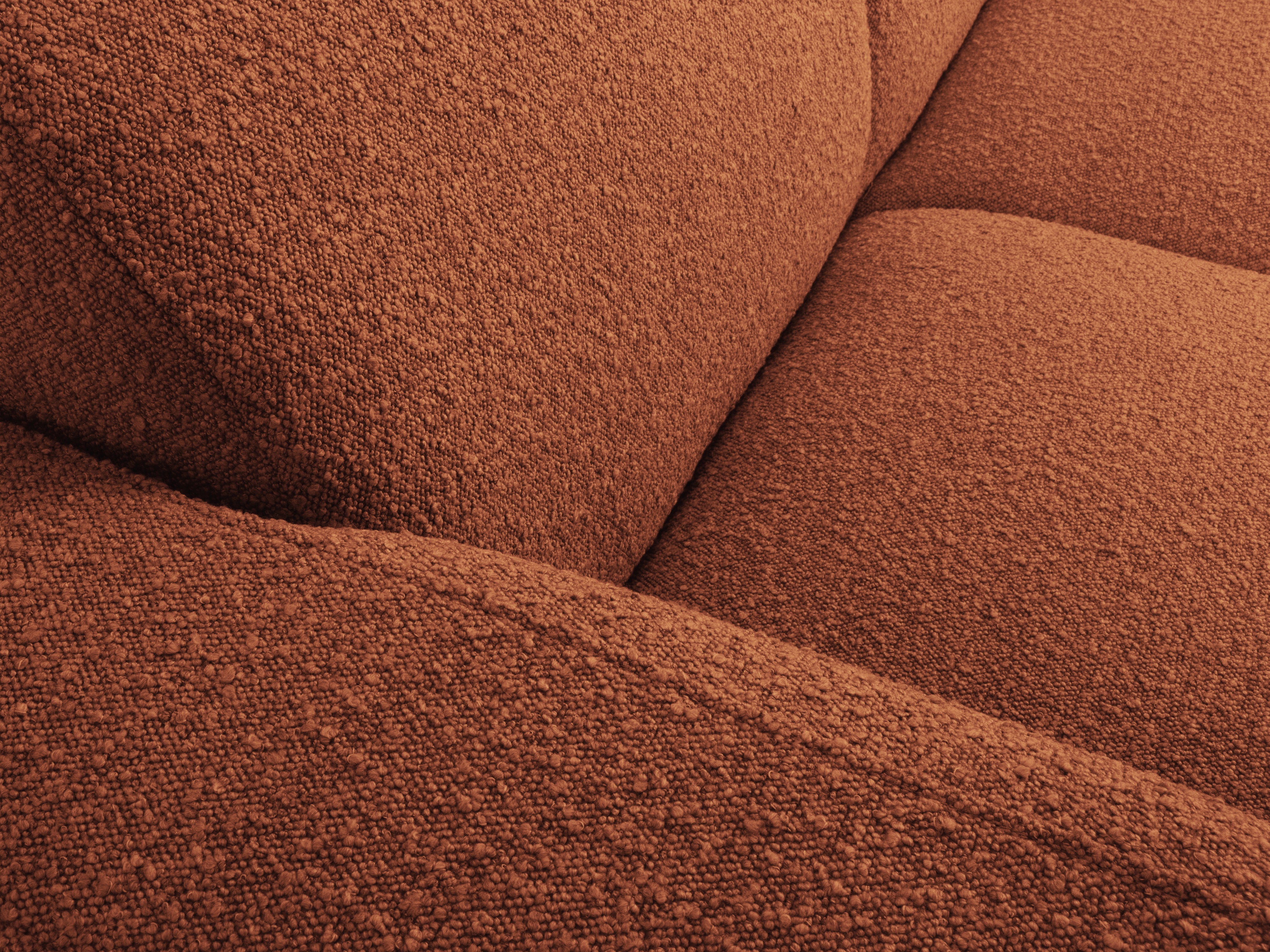 2-seater sofa boucle MOLINO terracotta
