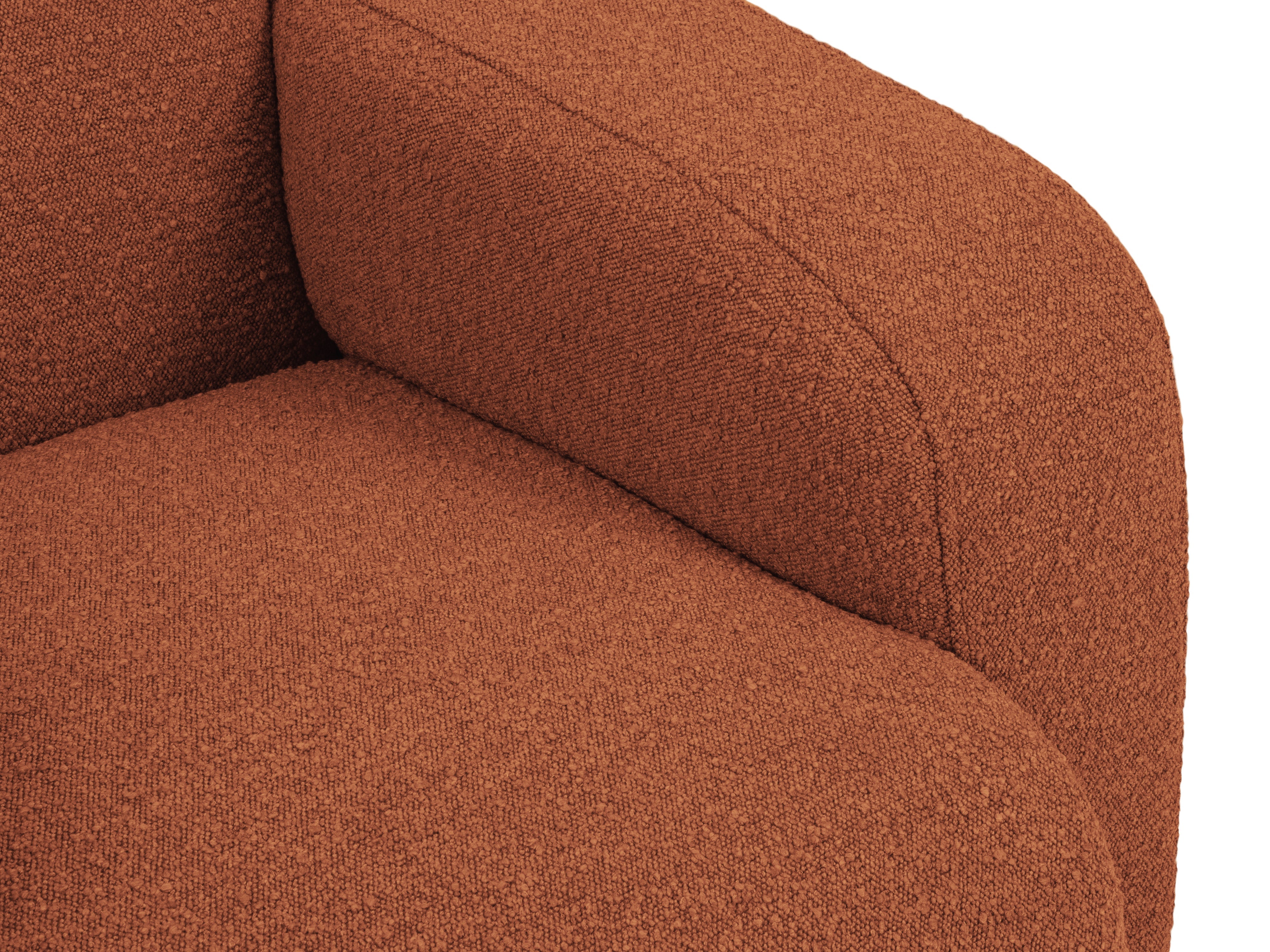 2-seater sofa boucle MOLINO terracotta