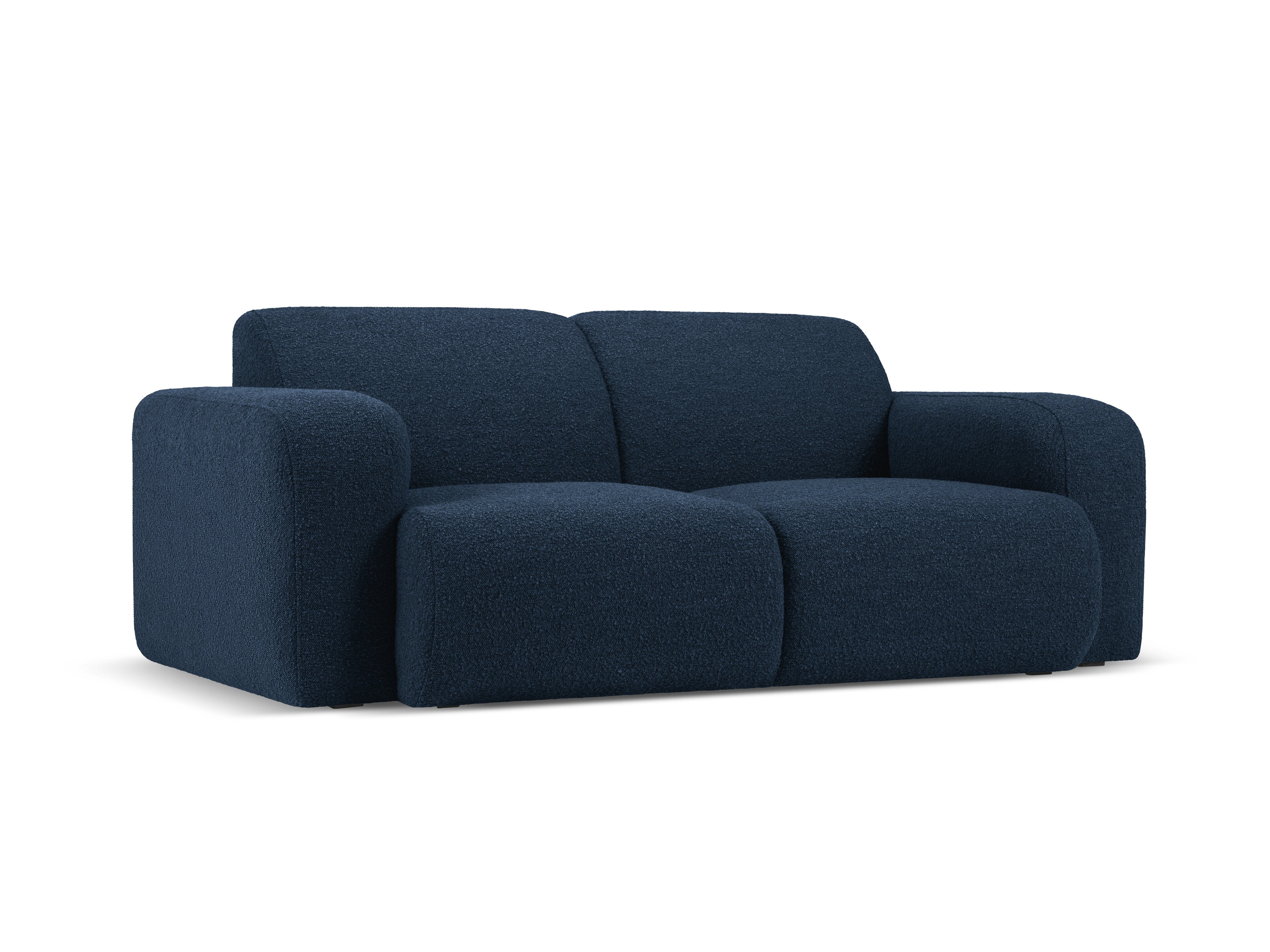 2-seater sofa boucle MOLINO navy blue