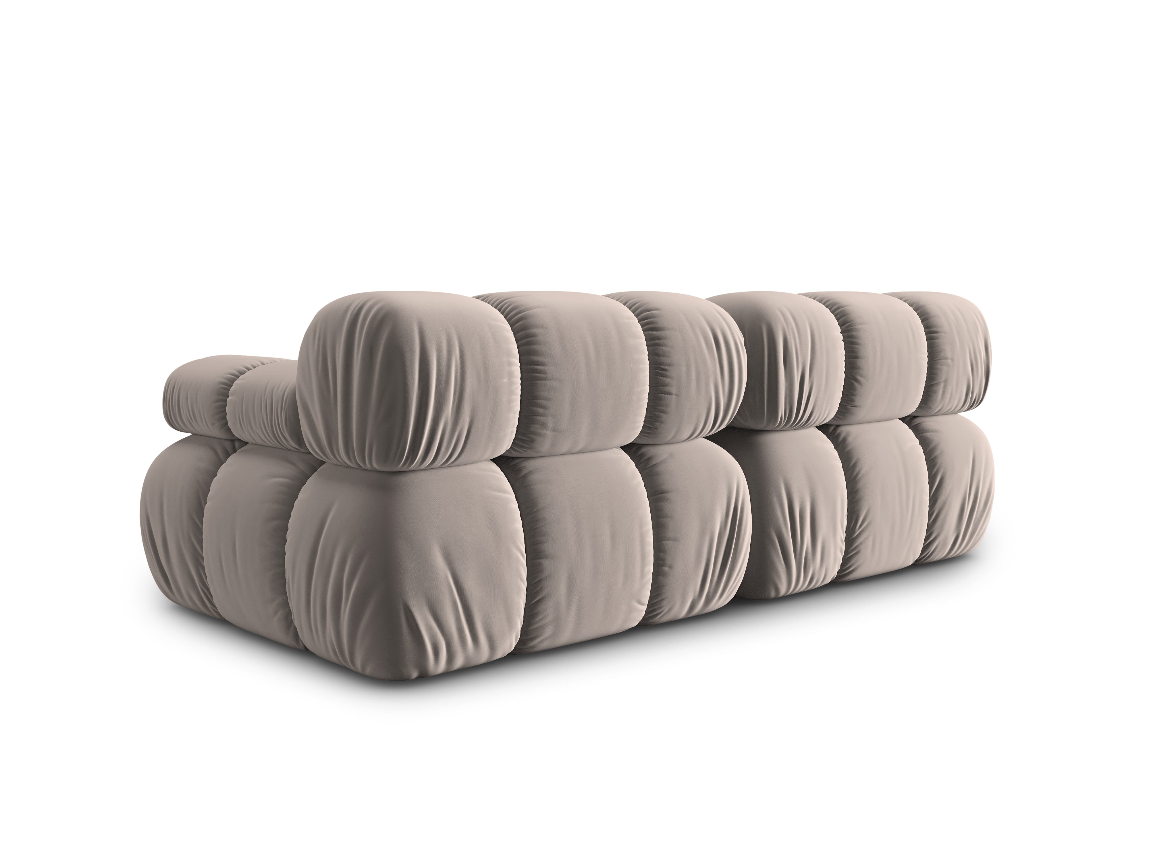 Velvet 2-seater sofa BELLIS cappuccino