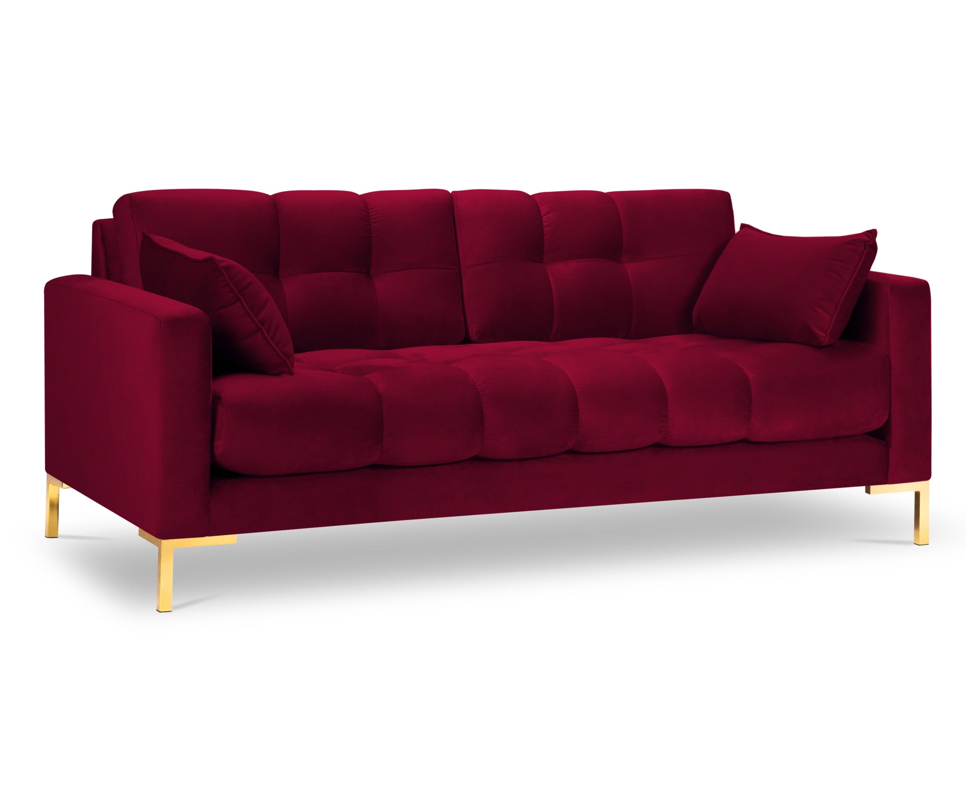 2-person velvet sofa