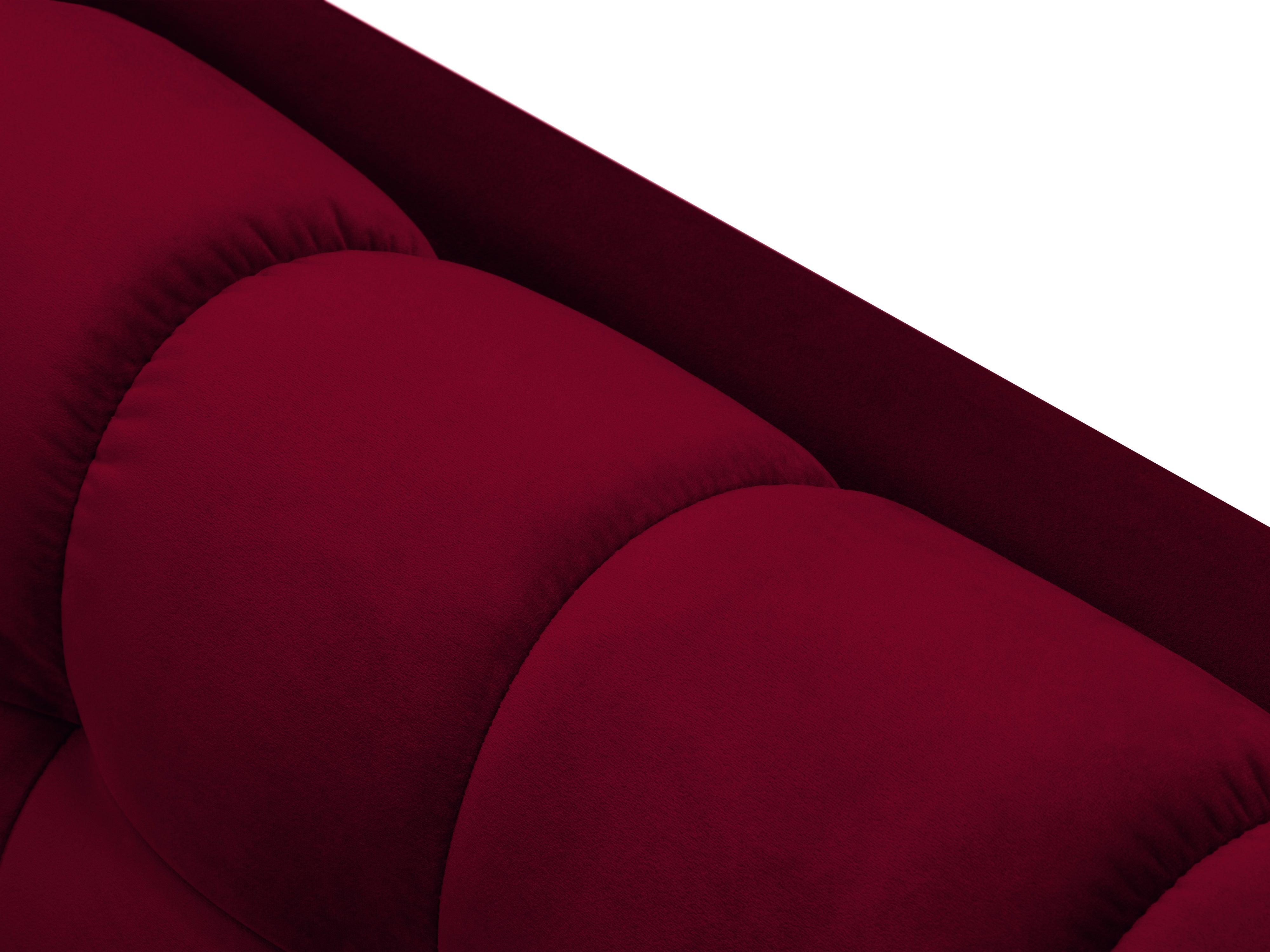 quilted velvet red backrest