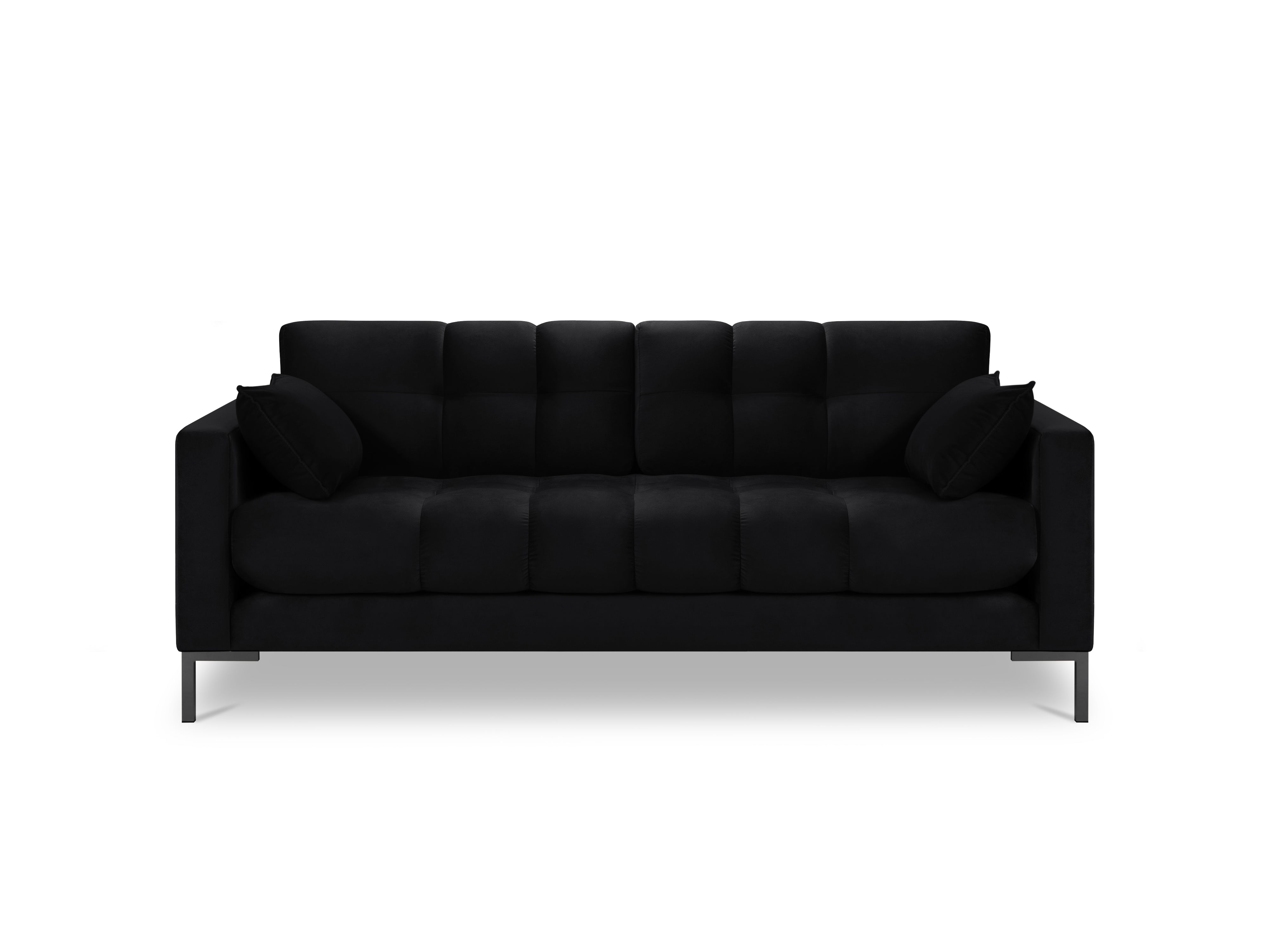 velvet black sofa