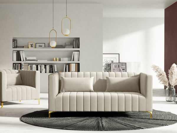 ART Deco velvet double sofa