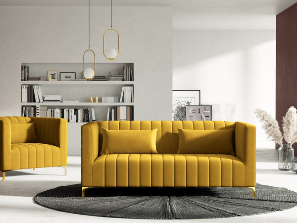 velvet glamor style sofa