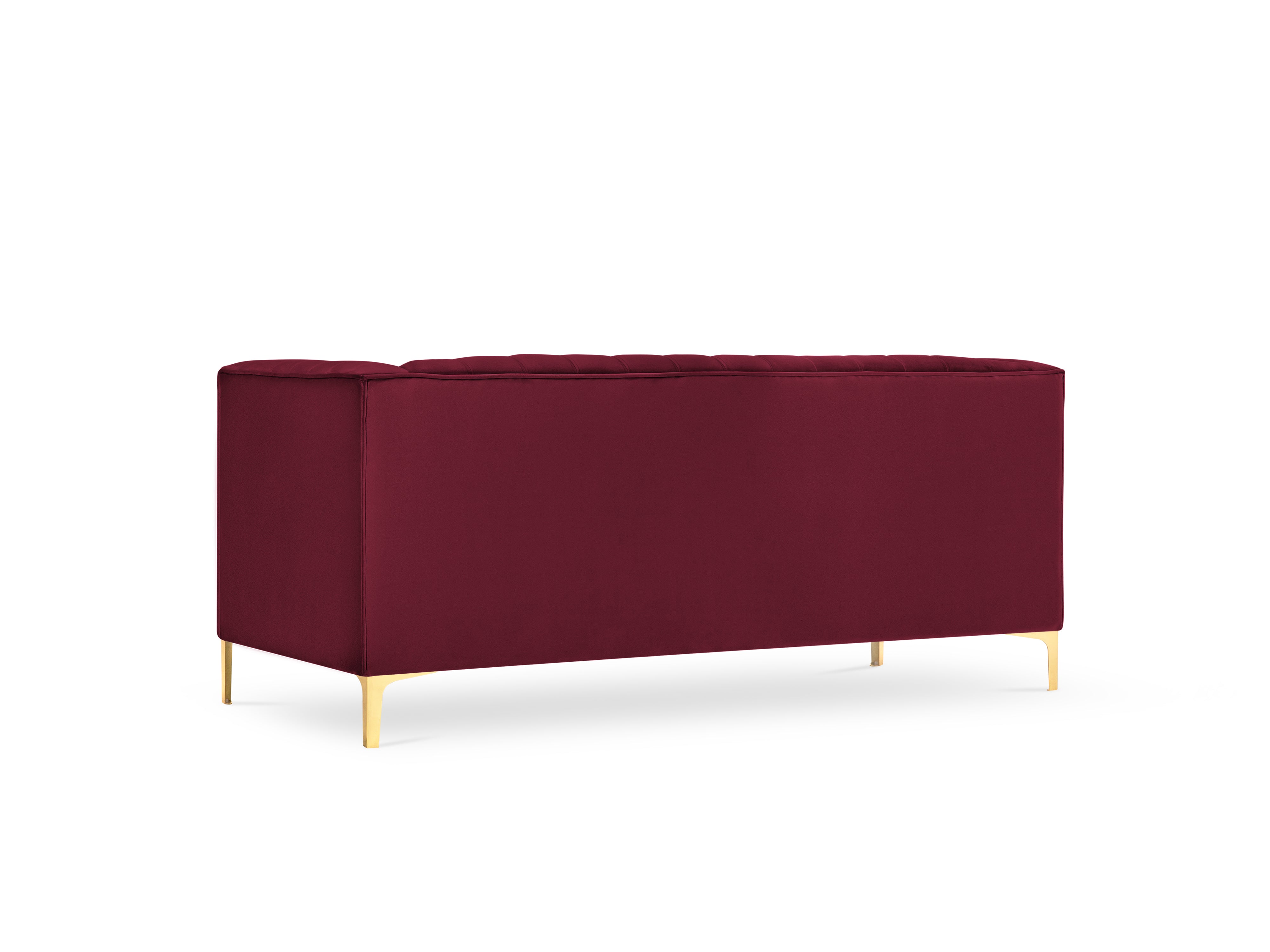 Geometric Glamor Sofa Dark Red Glamor