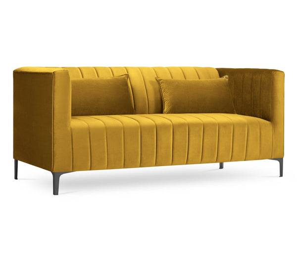 Yellow Annite Art Deco sofa