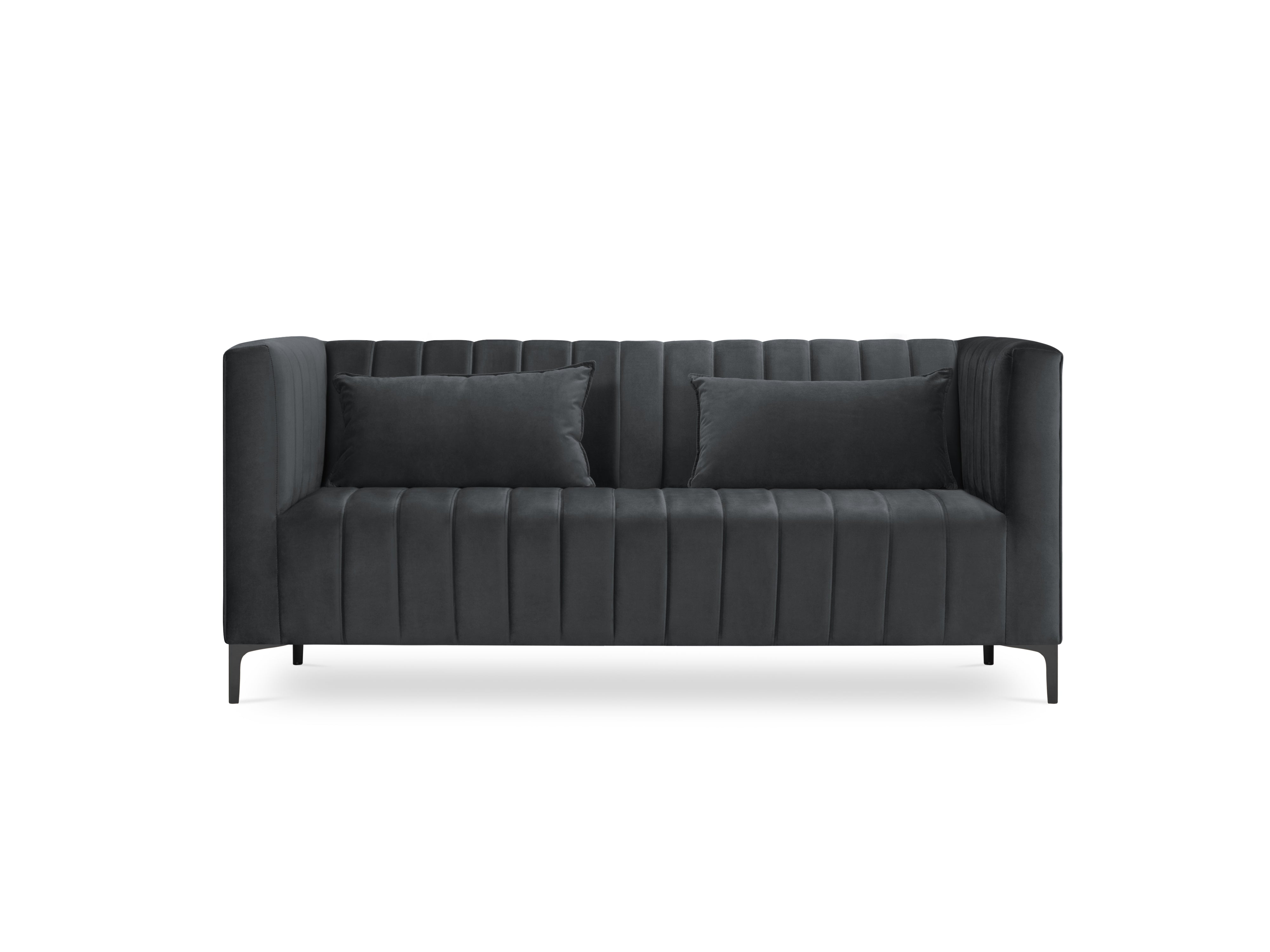 double -gray sofa velvet