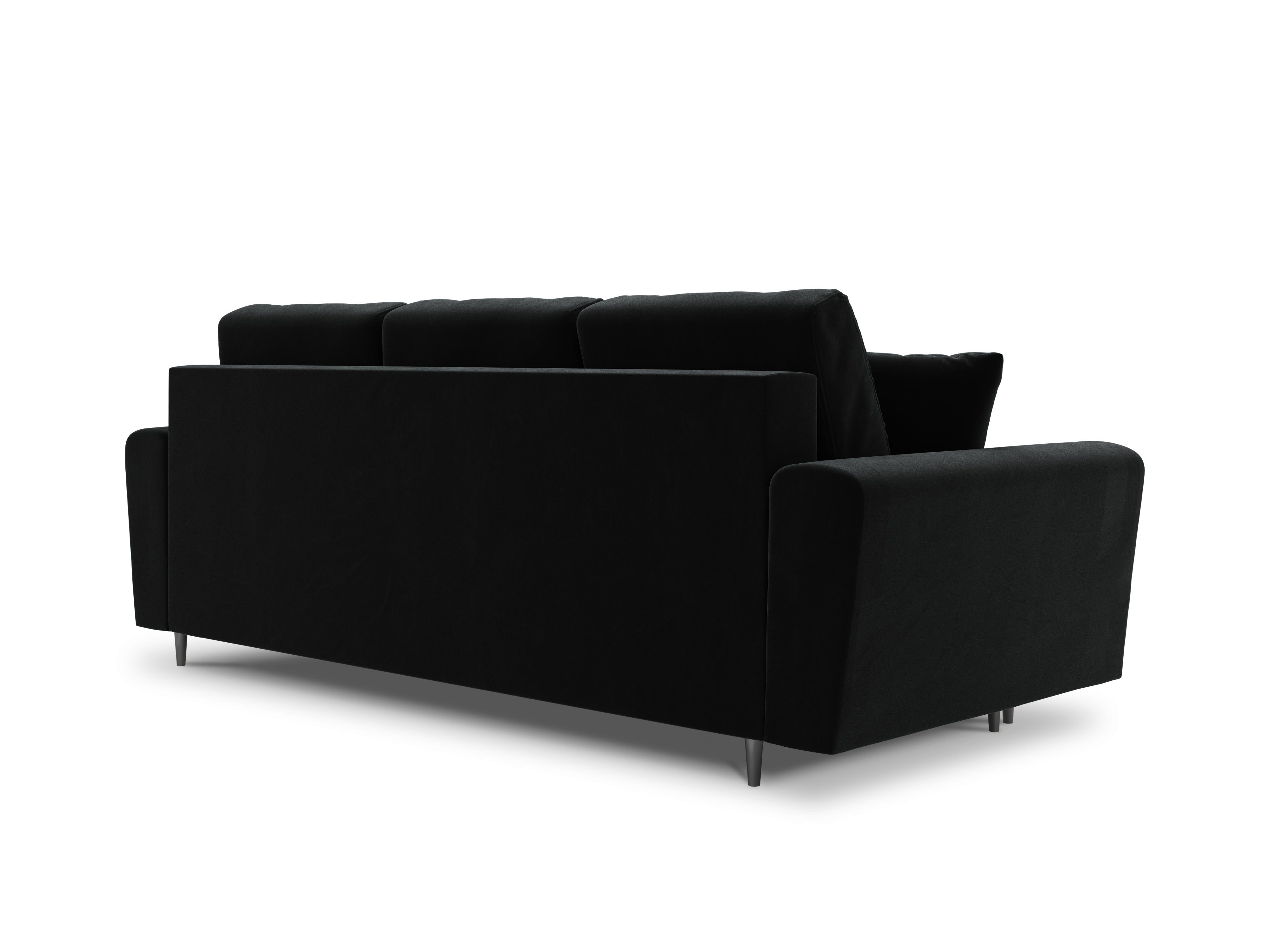 Velvet sofa moghan black