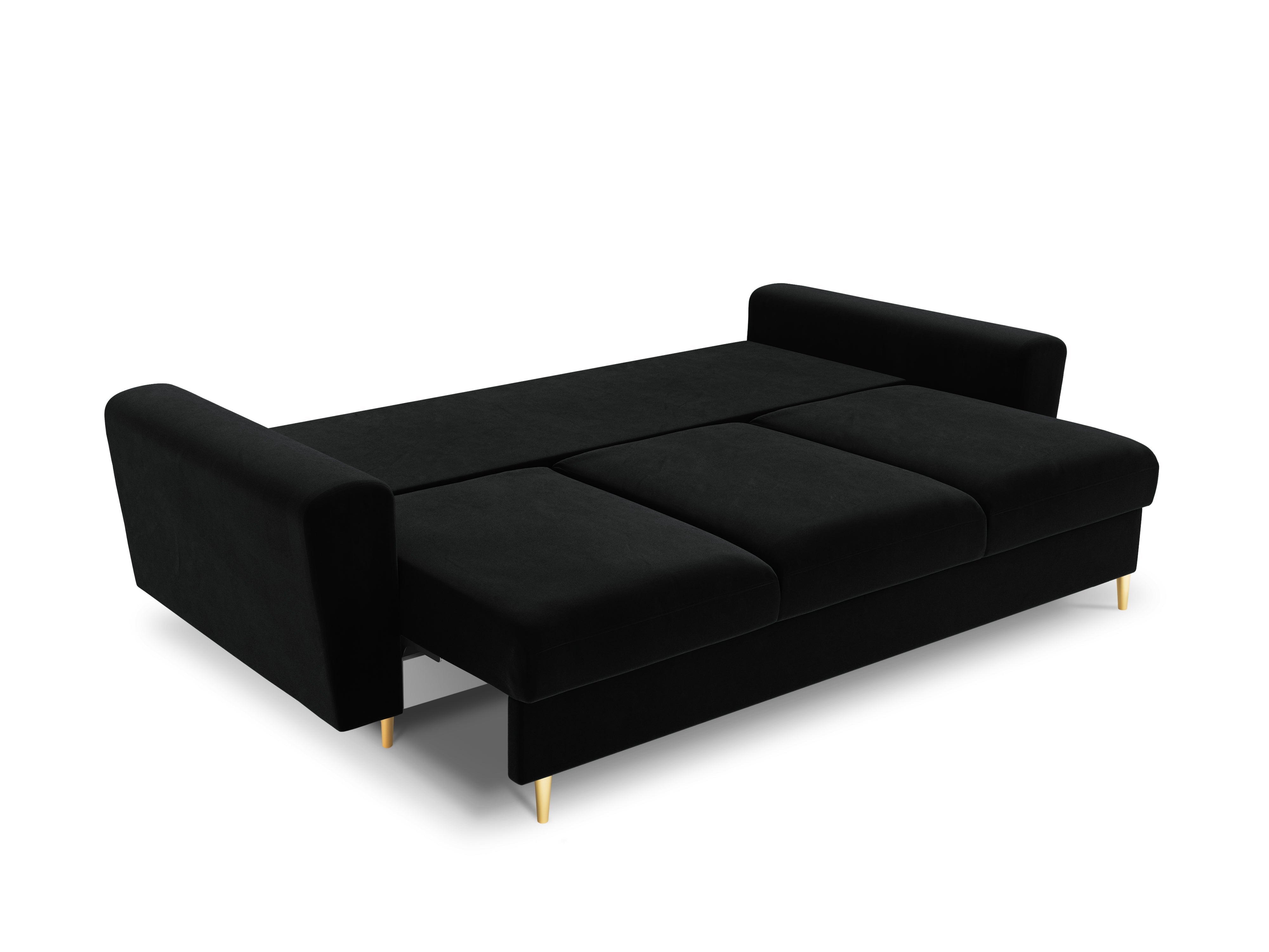 black sofa with bed function