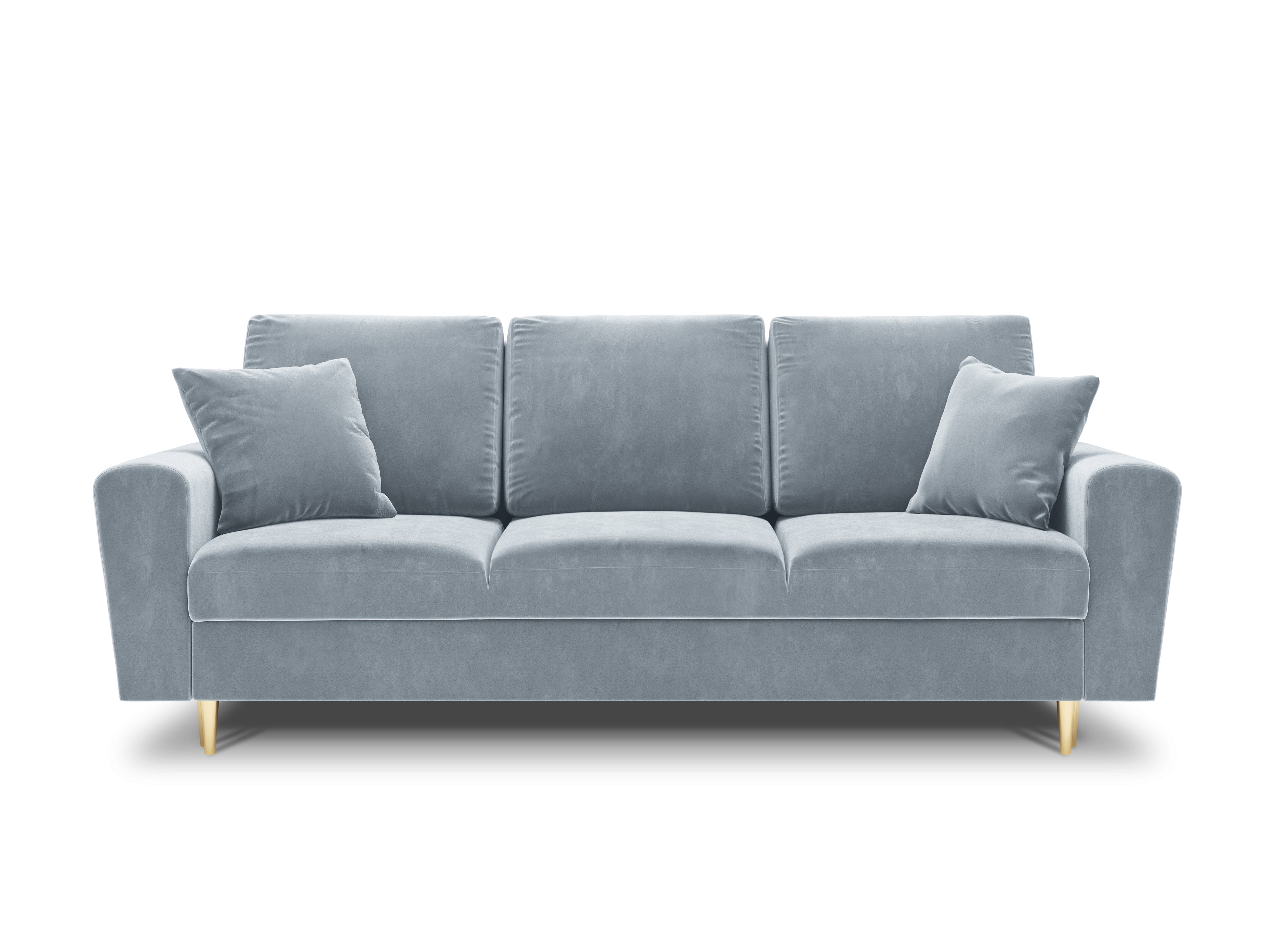 Sofa with light blue