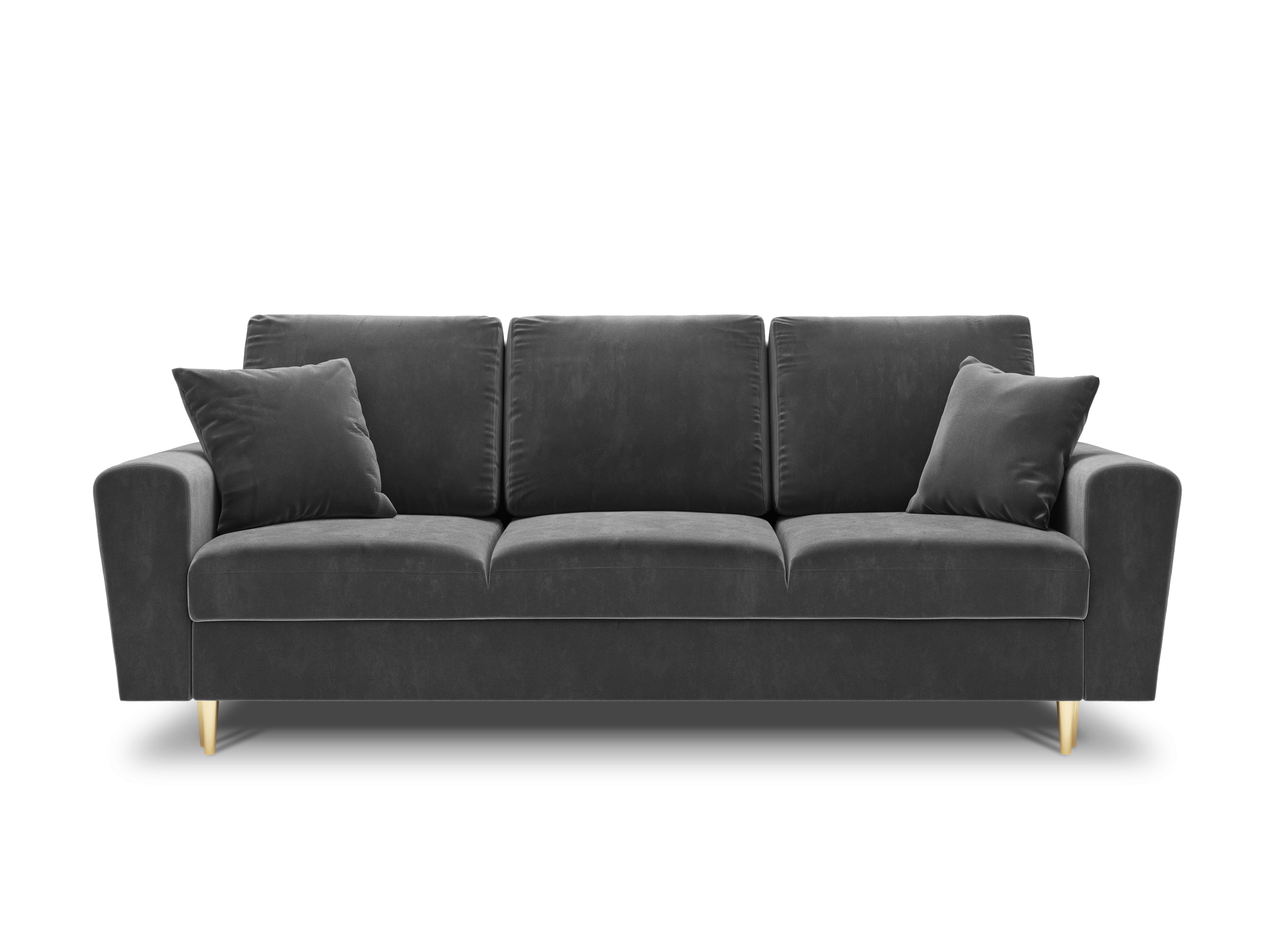 light gray 3-person sofa