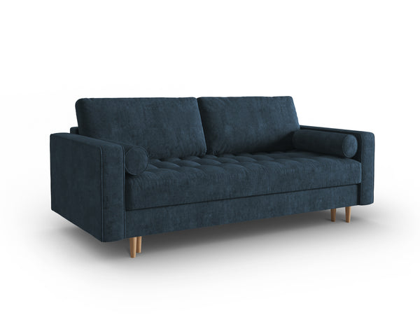 3-seater sofa with sleeping function GOBI dark blue