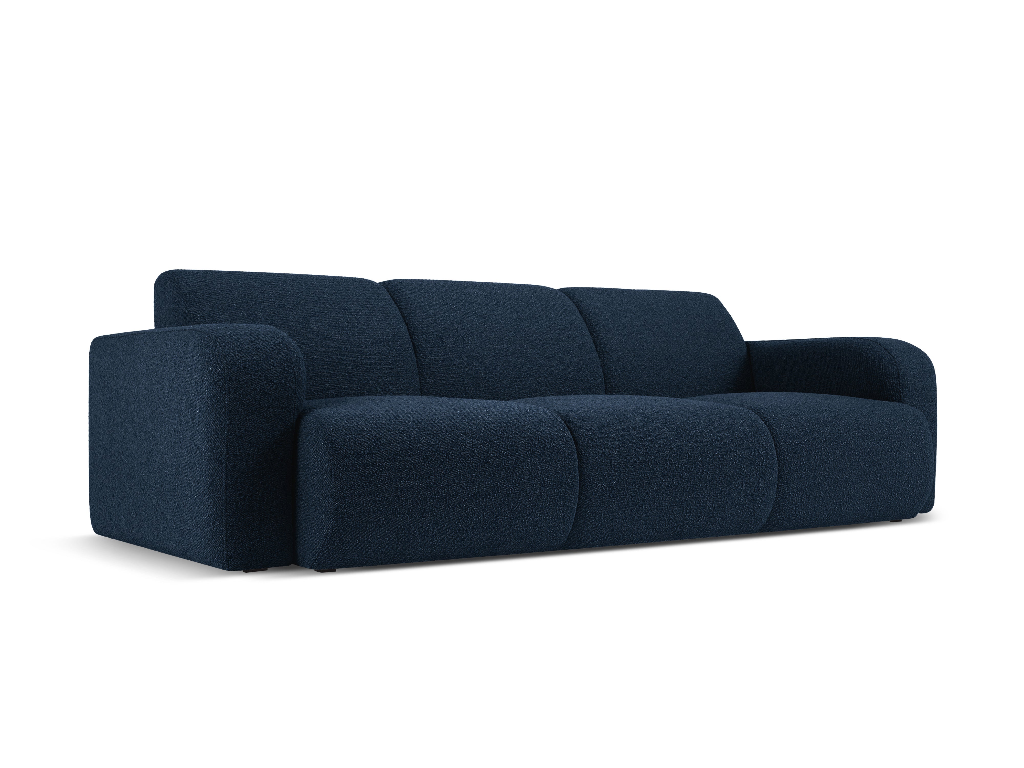 3-seater sofa boucle MOLINO navy blue