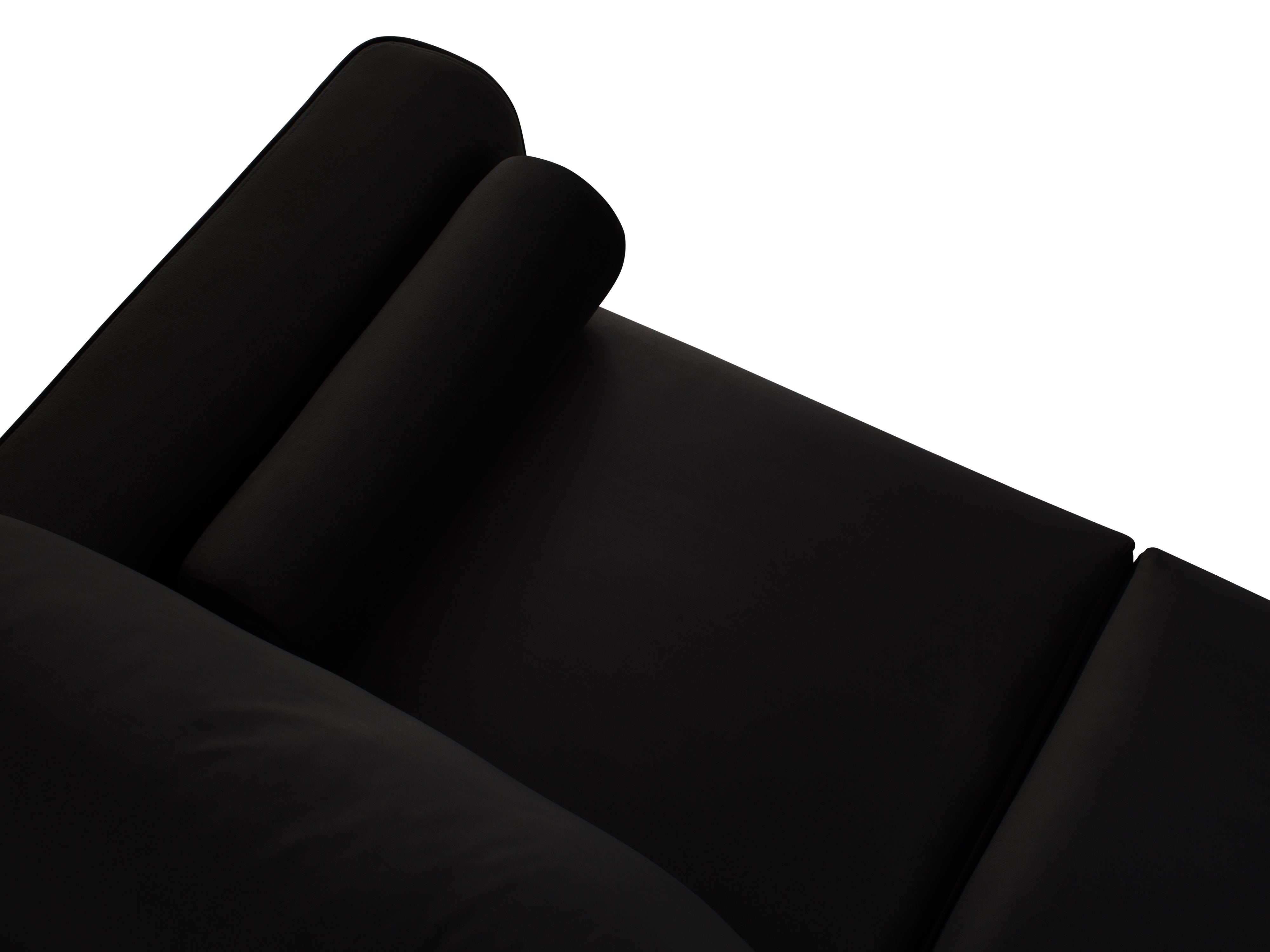 Leon's black sofa with glossy