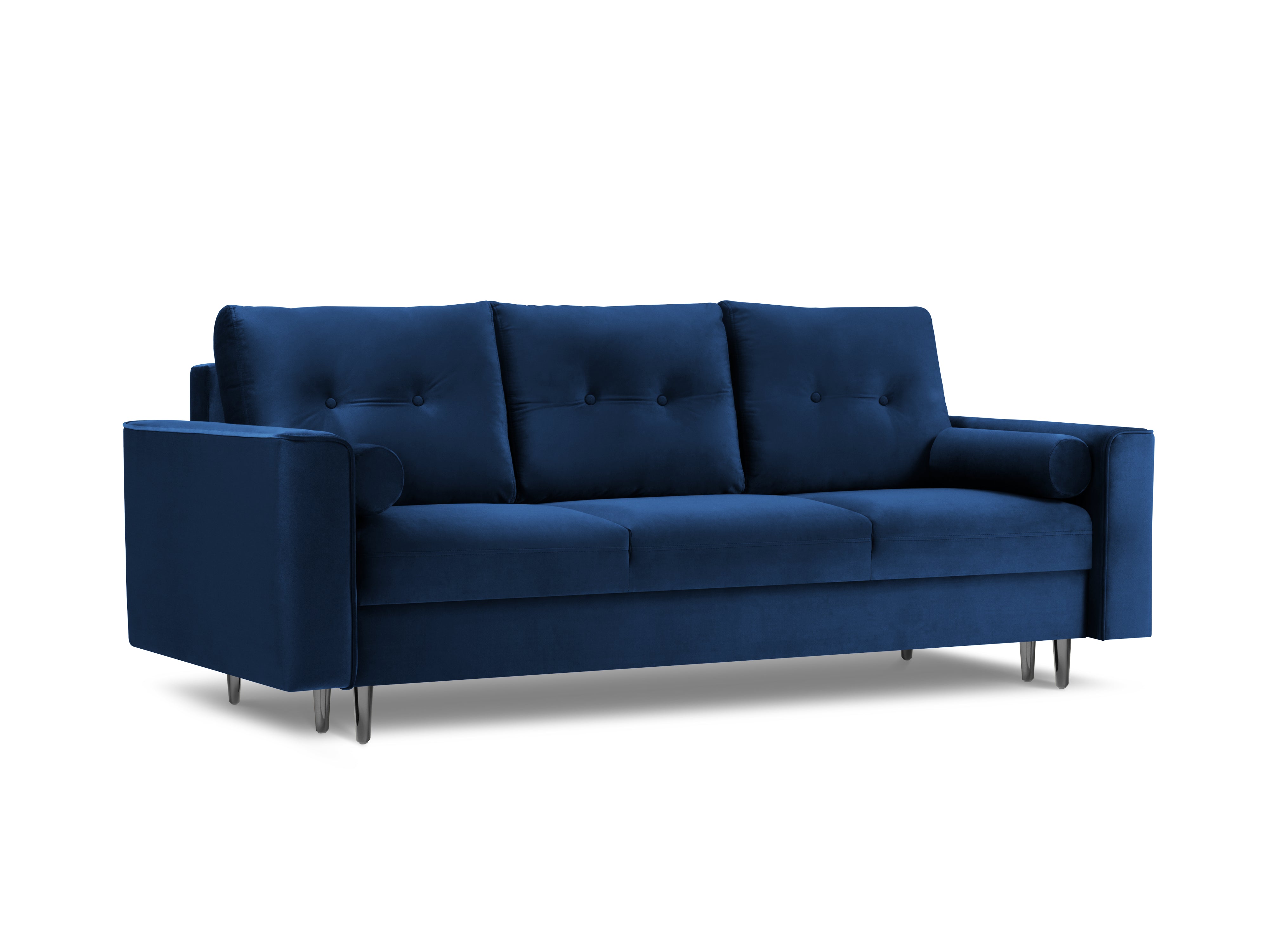 Leon blue velvet sofa