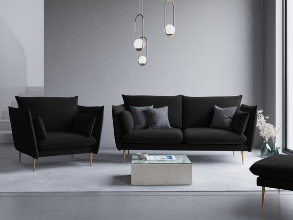 Scandinavian black sofa